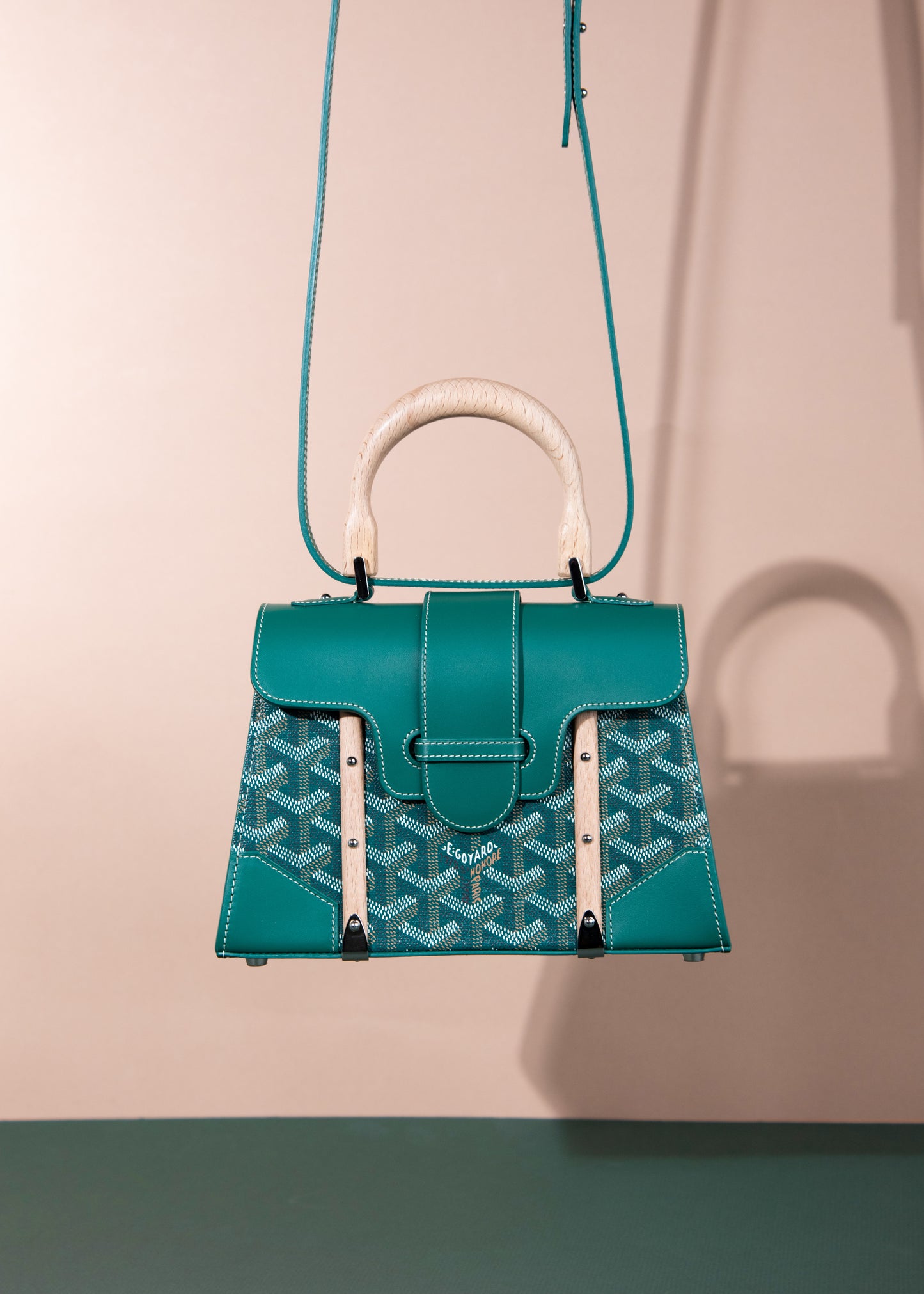 Goyard Saigon Structure Mini Bag in Green