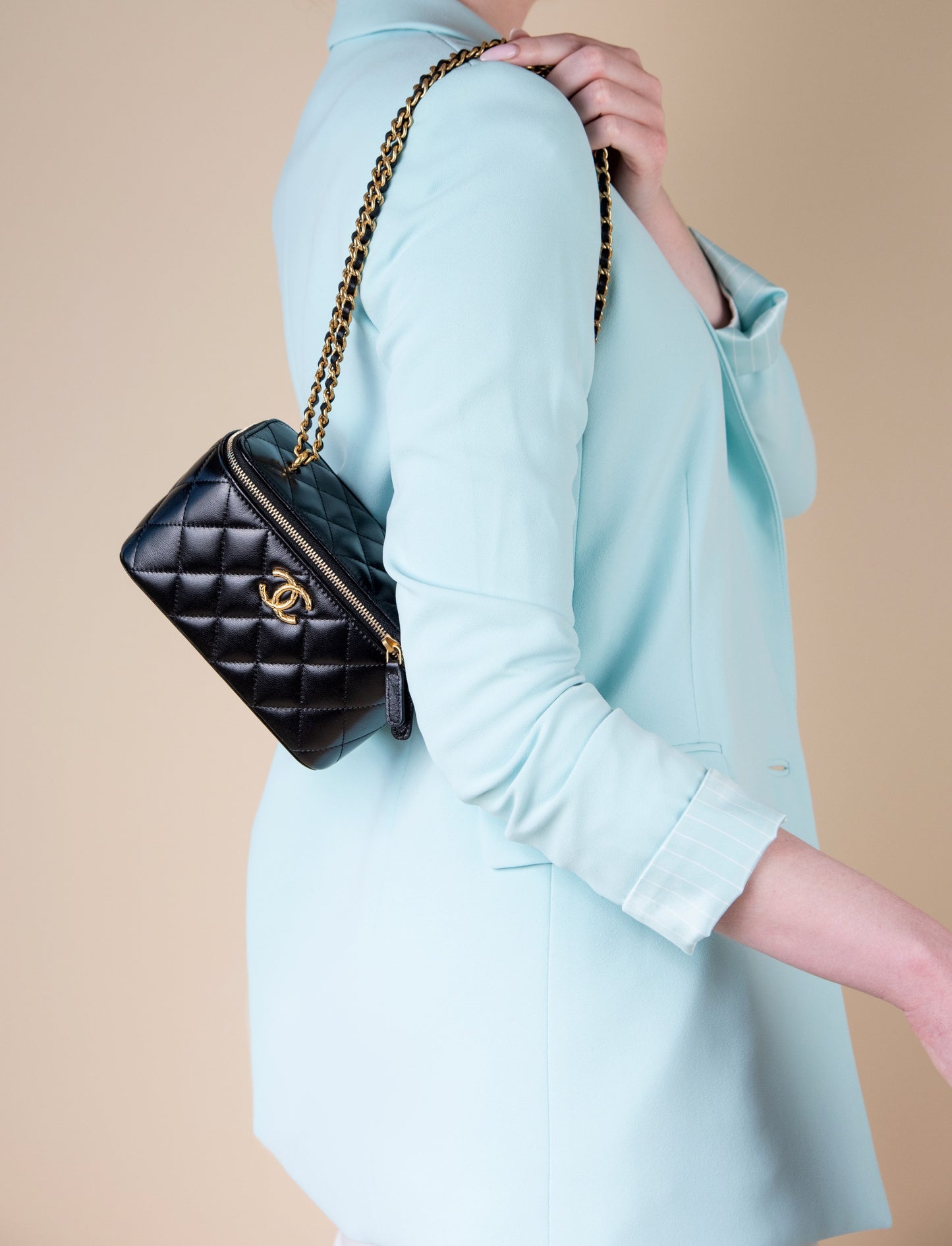Chanel Vanity Case in Black