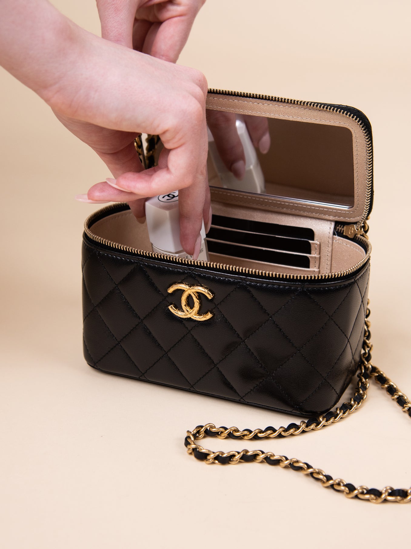 Chanel Vanity Case in Black