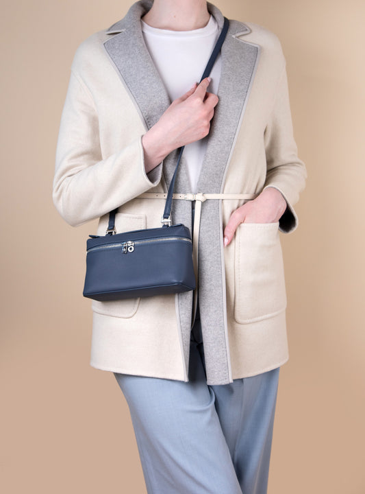 Loro Piana Extra Pocket L19 Pouch in Cloud Sky