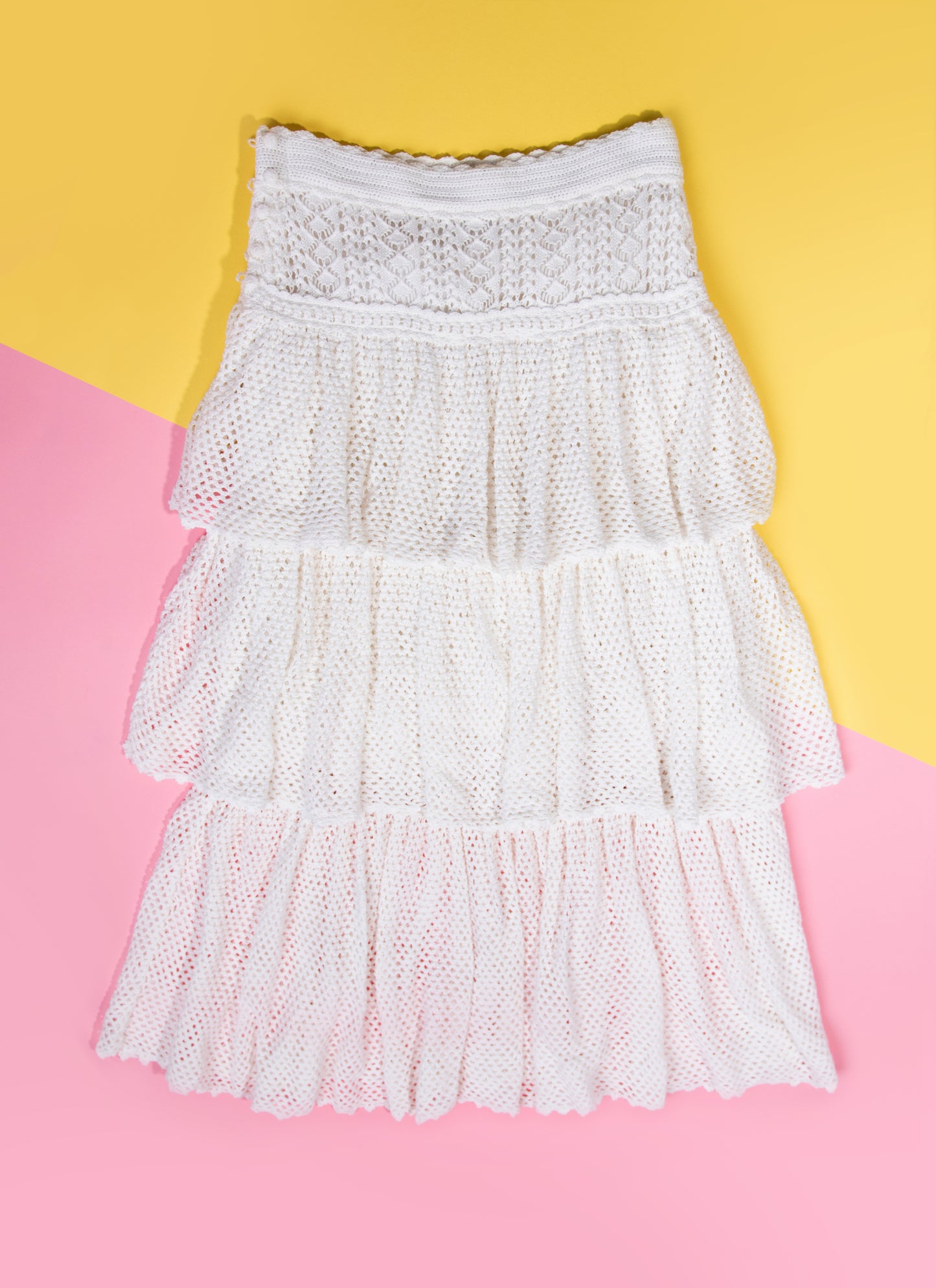 Zimmermann Jude Tiered Midi Cream Skirt