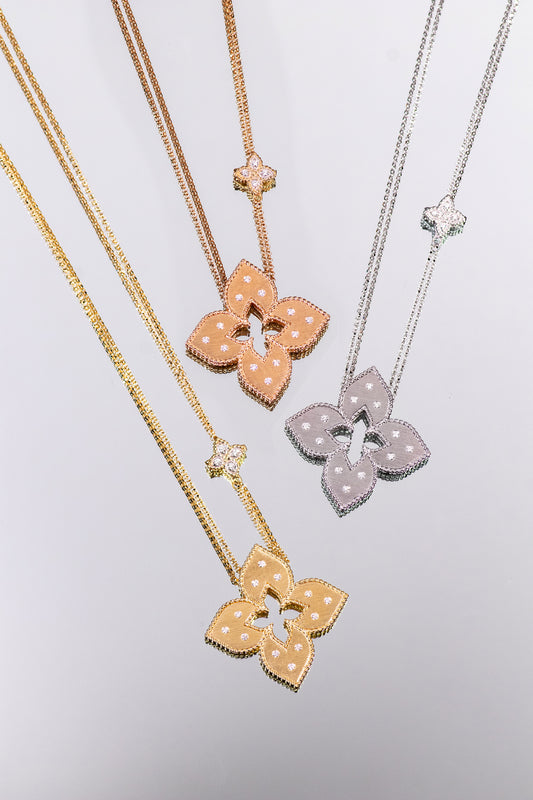 Roberto Coin Venetian Princess Cut-Out Pendant Necklaces