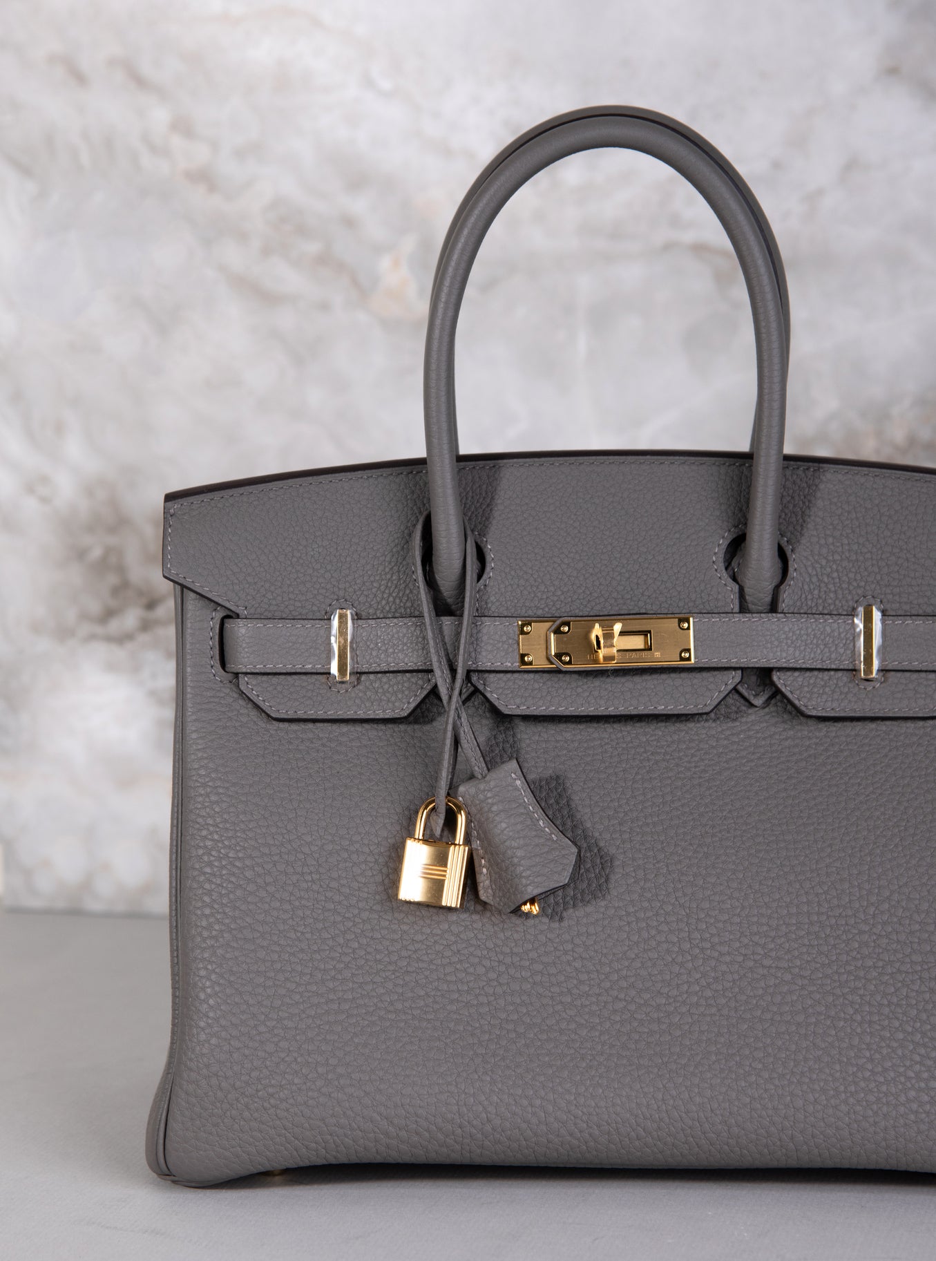 Hermès Birkin 30 Togo in Gris Meyers GHW