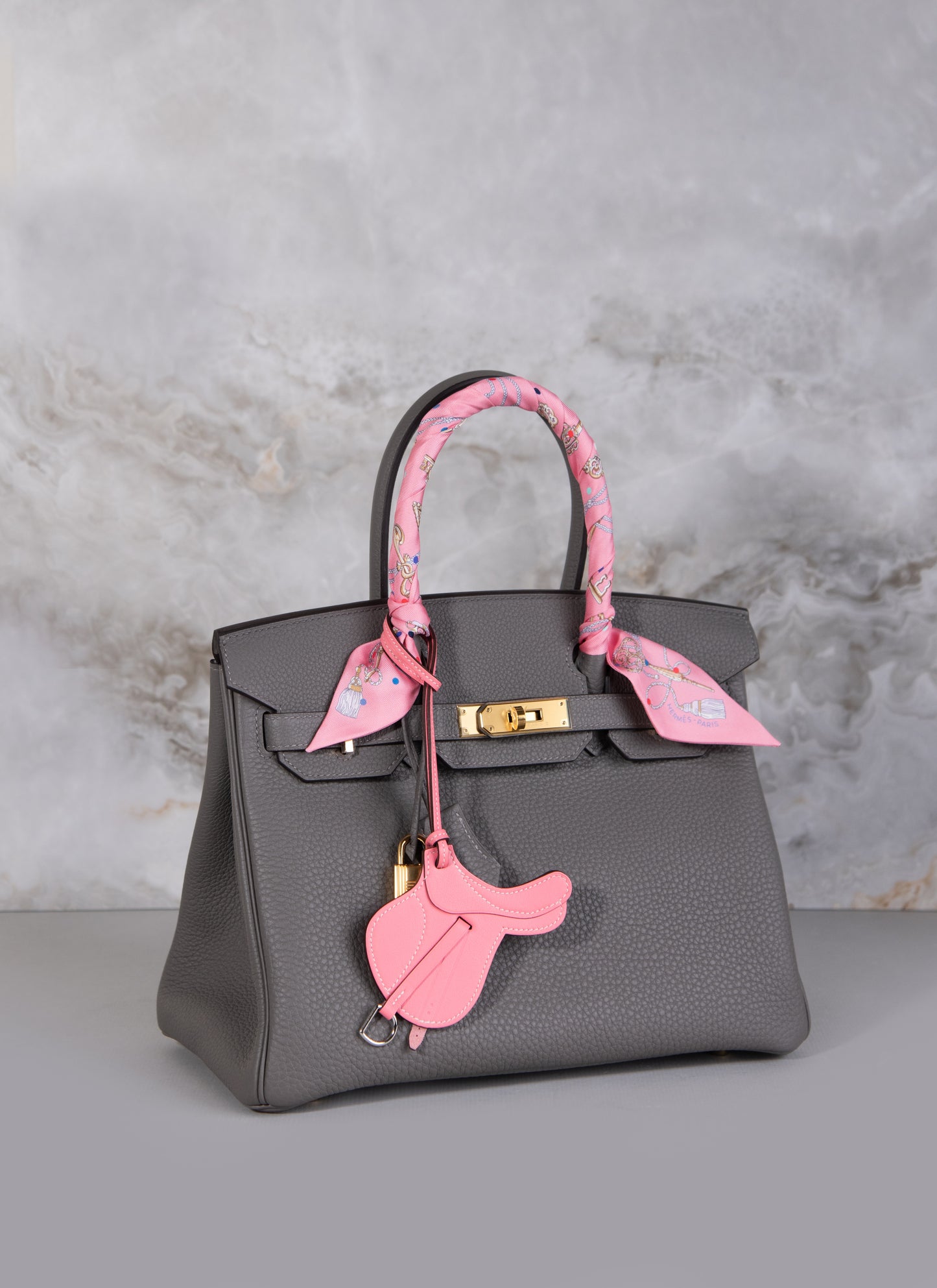 Hermès Birkin 30 Togo in Gris Meyers GHW