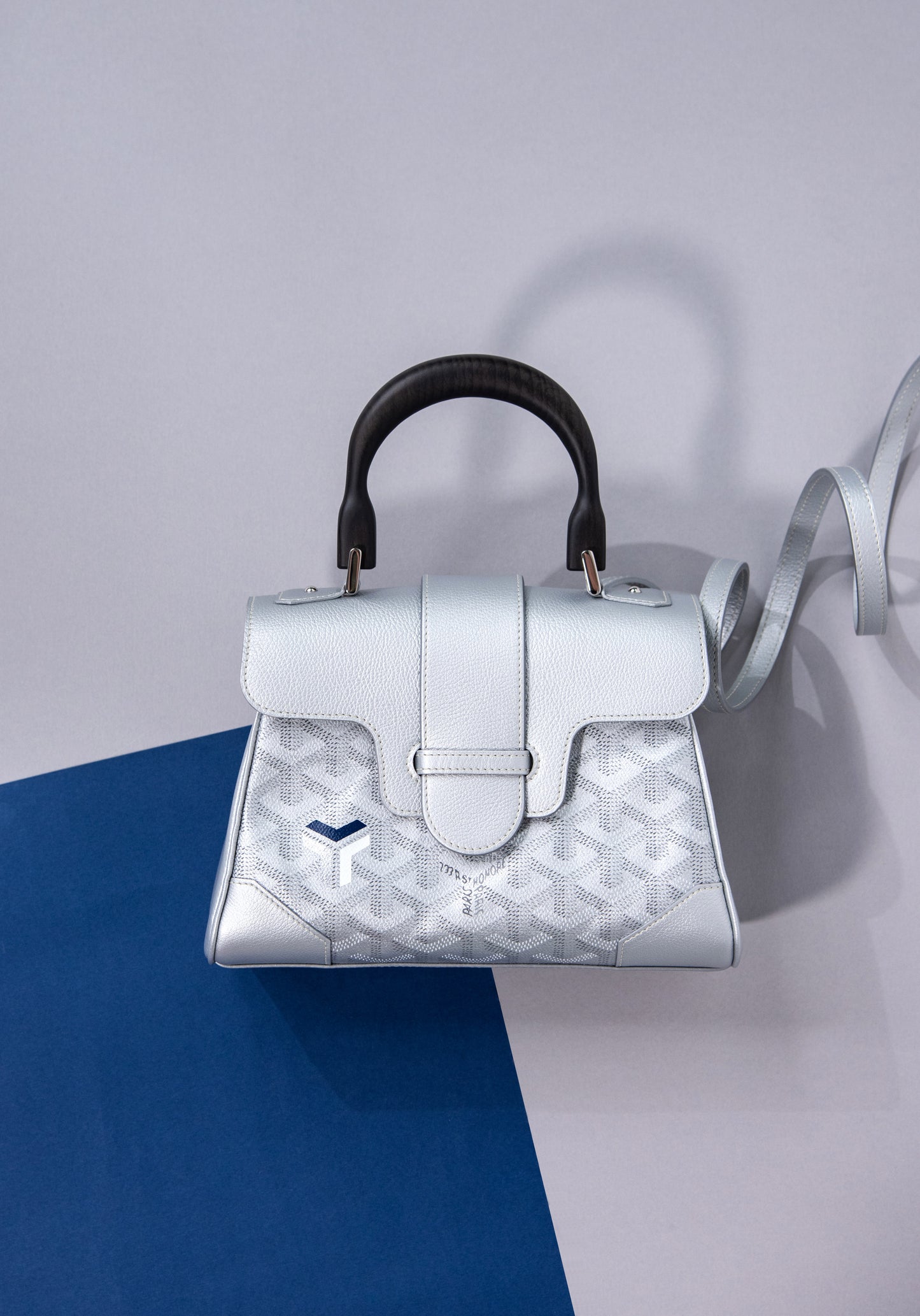 Goyard Limited Edition Mini Saigon in Silver Metallic