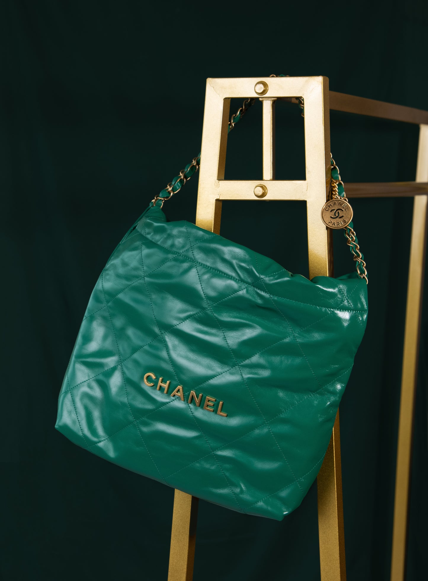 Chanel Green Hobo Bag