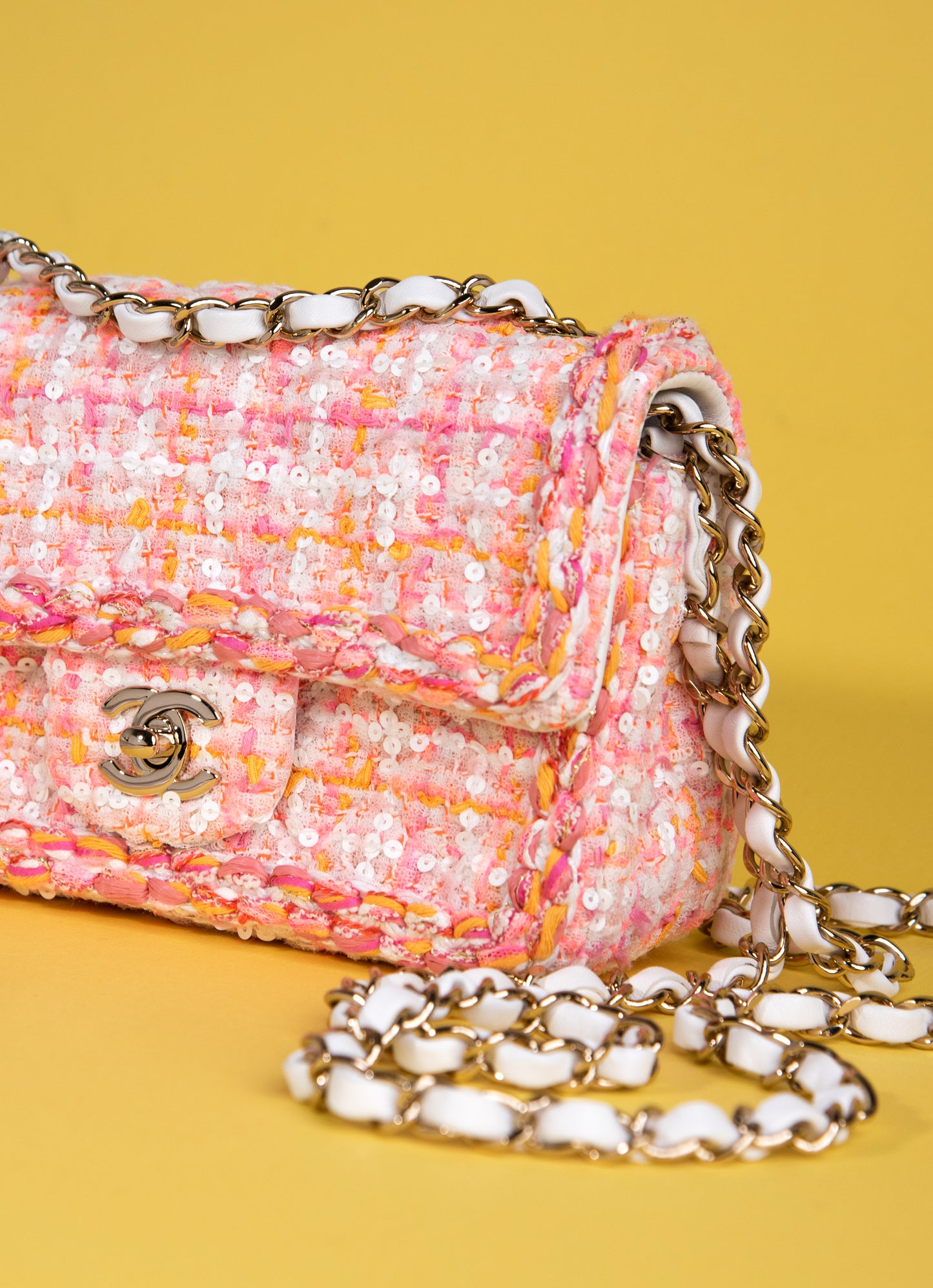 Chanel Mini Tweed & Sequin Bag