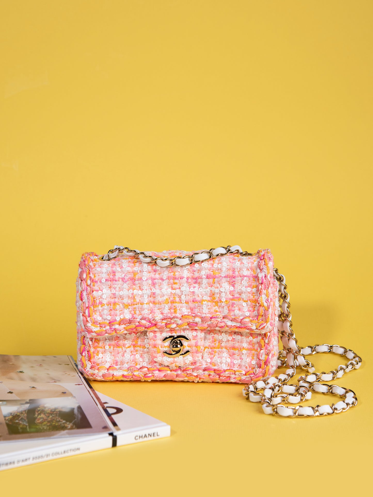 Chanel Mini Tweed & Sequin Bag