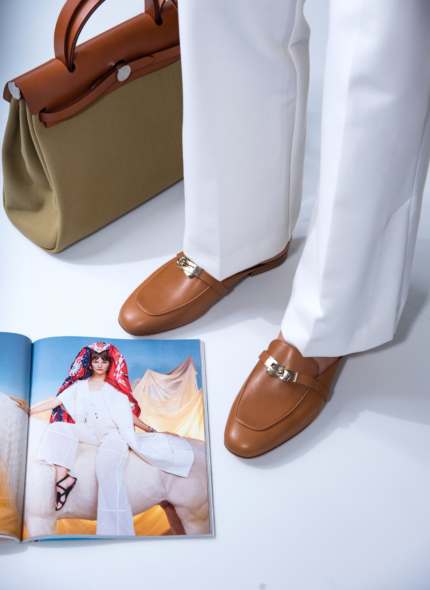 Hermès Oz Mule in Gold