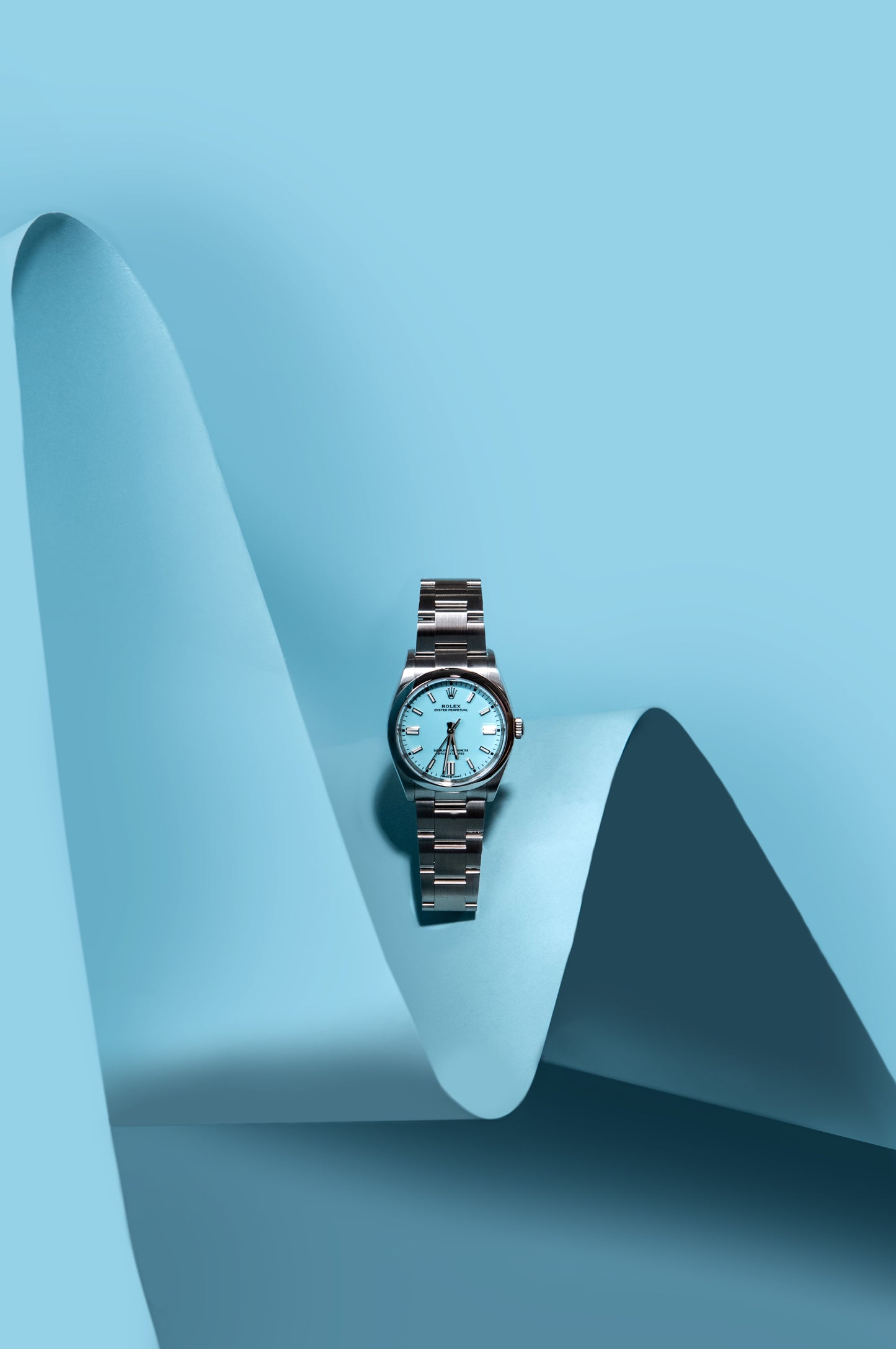 Rolex Oyster Perpetual Watch in Turquoise Blue