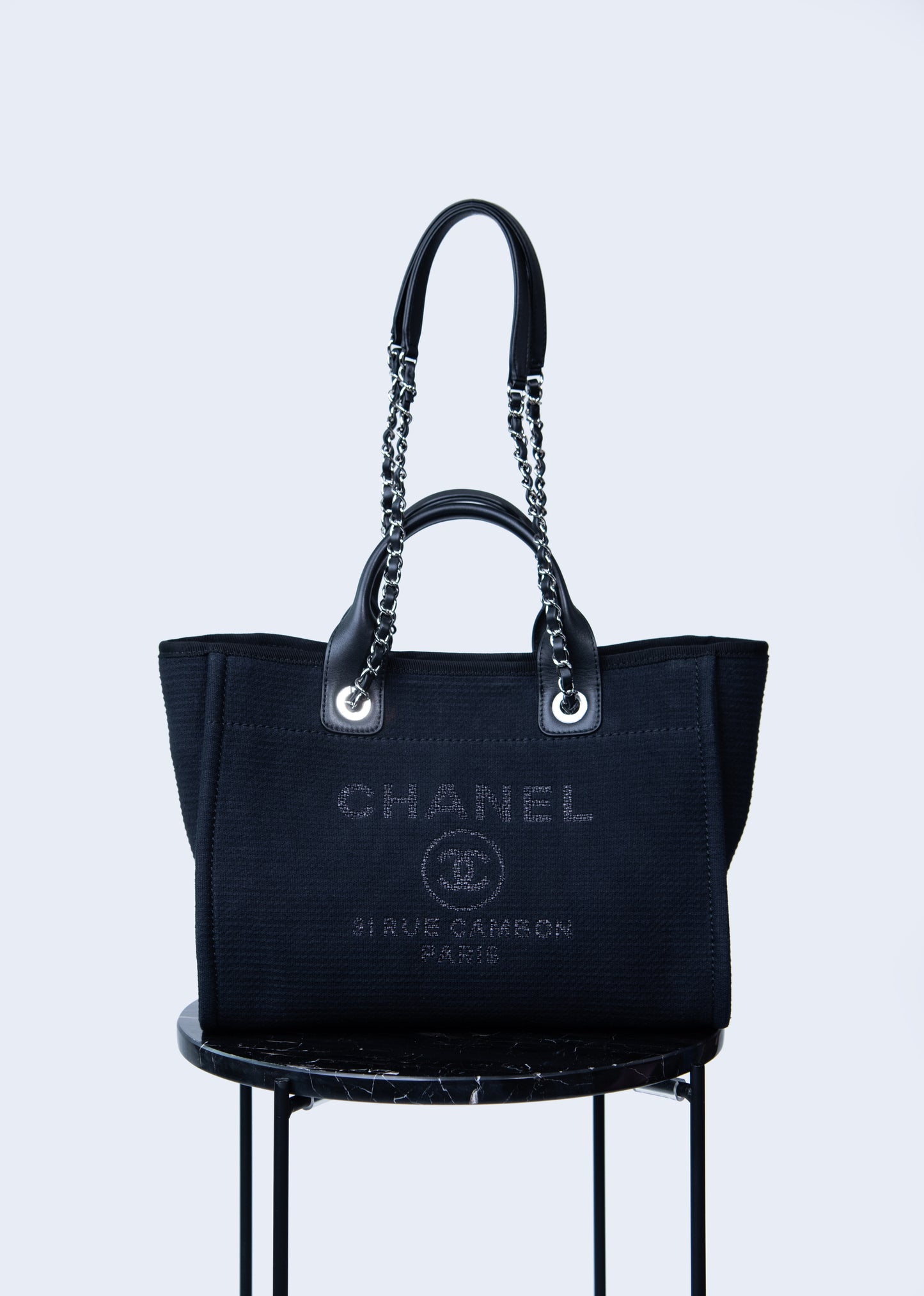 Chanel Navy Medium Deauville Tote