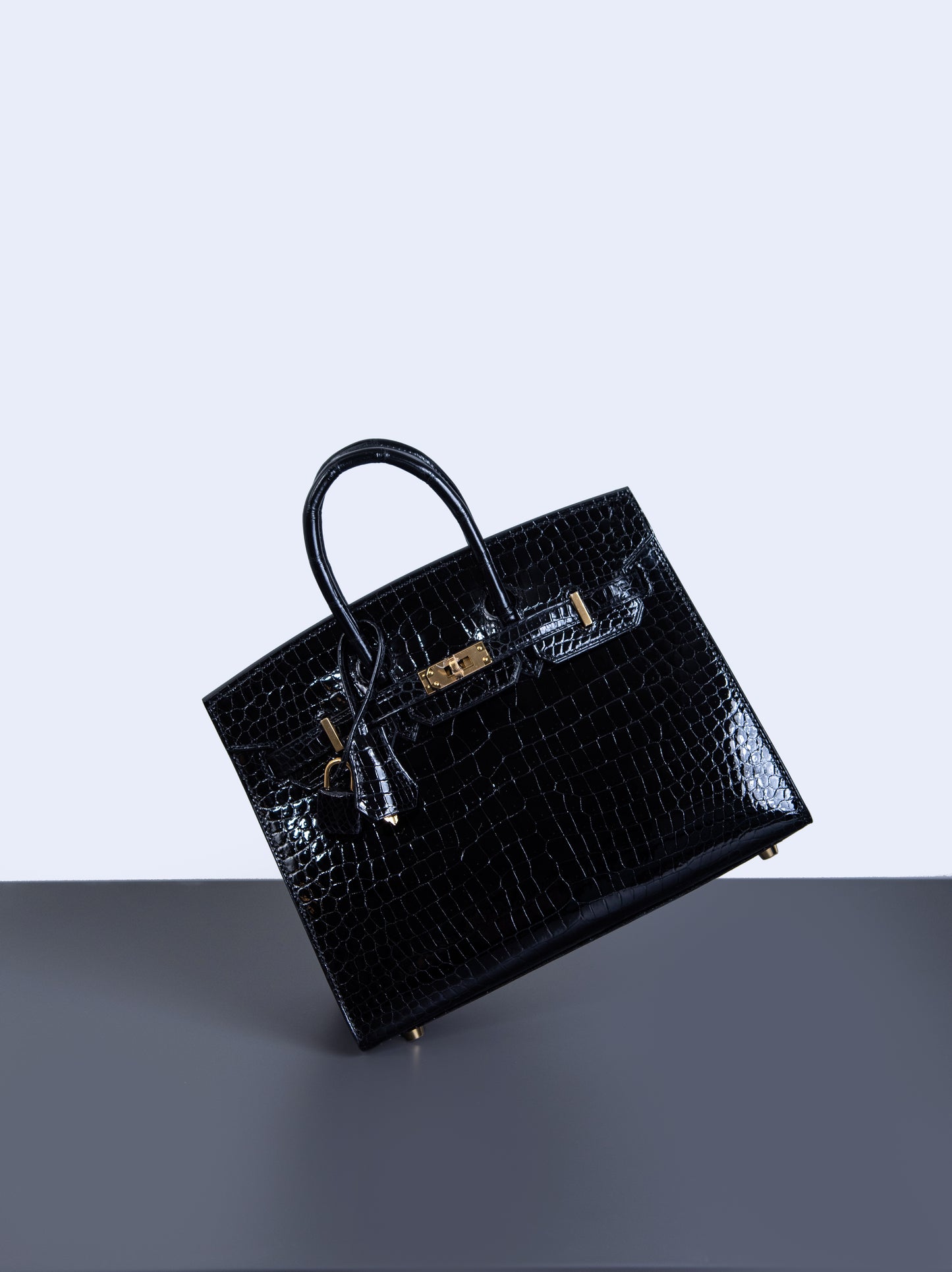 Hermès Birkin 25 Sellier Black Crocodile with GHW