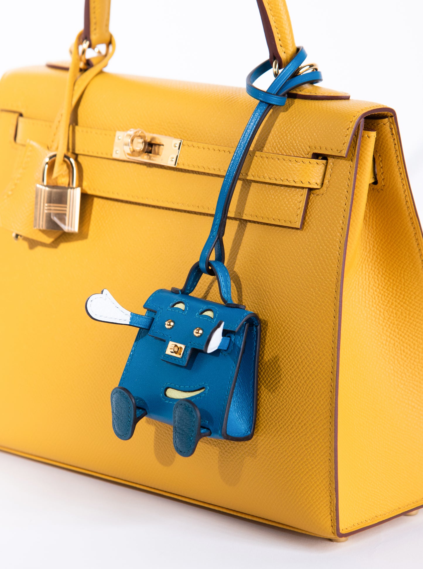 Hermès Kelly 25 Sellier in Jaune Ambre GHW