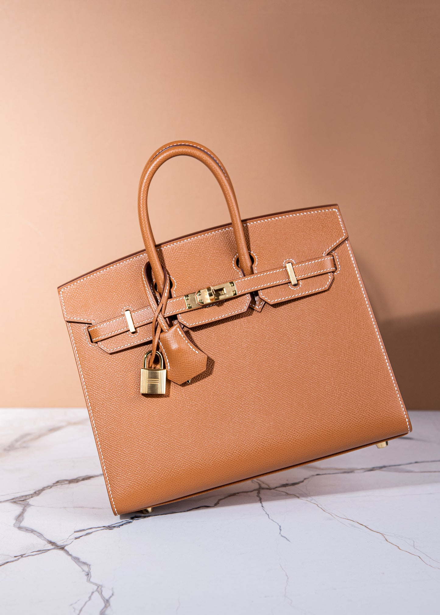 Hermès Birkin 25 Epsom Gold GHW