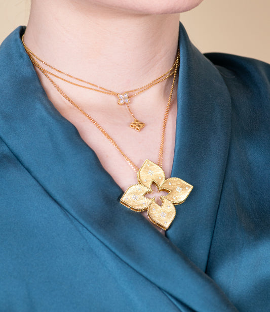 Roberto Coin Princess Flower Necklace & Choker