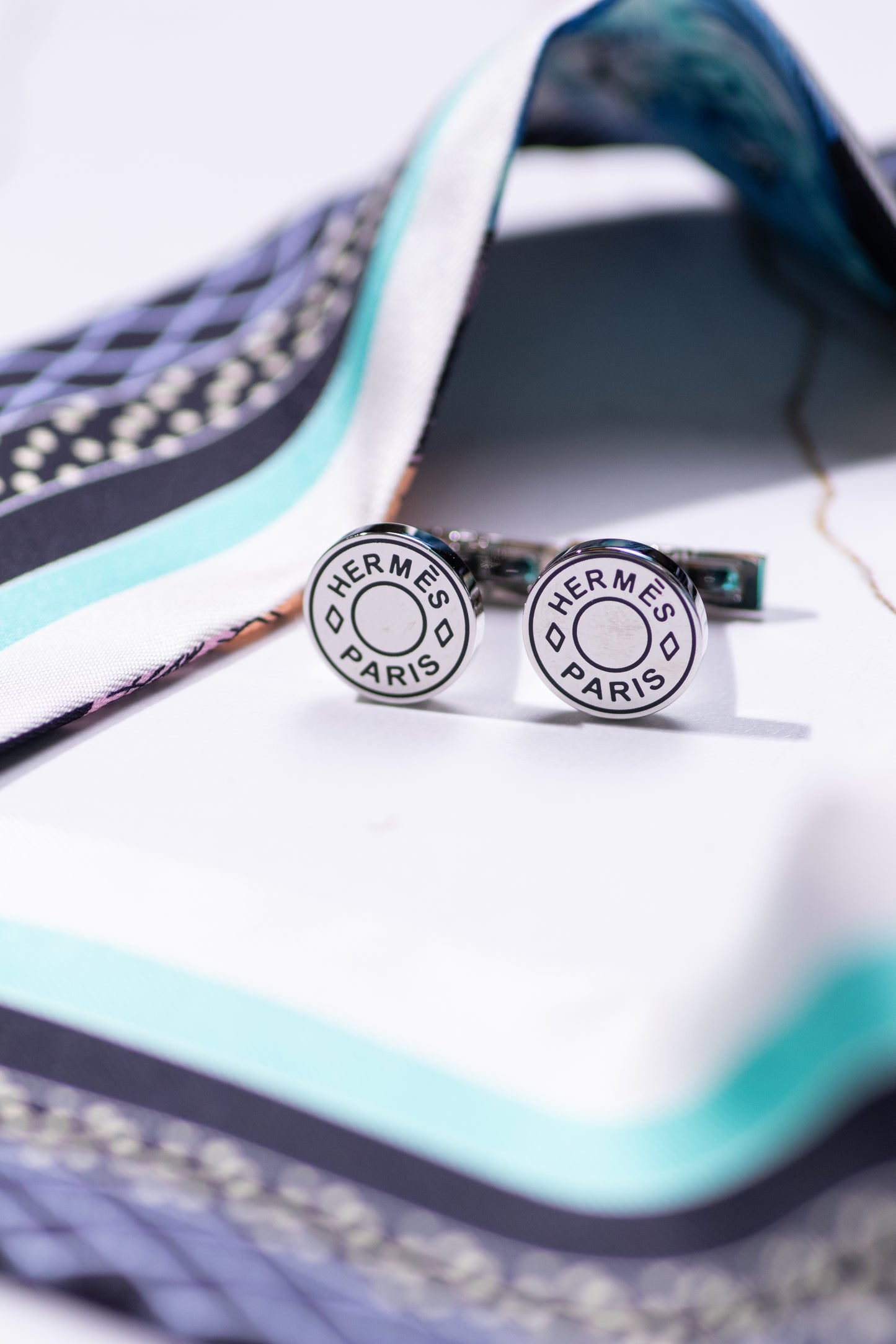 Hermès Palladium Cufflinks