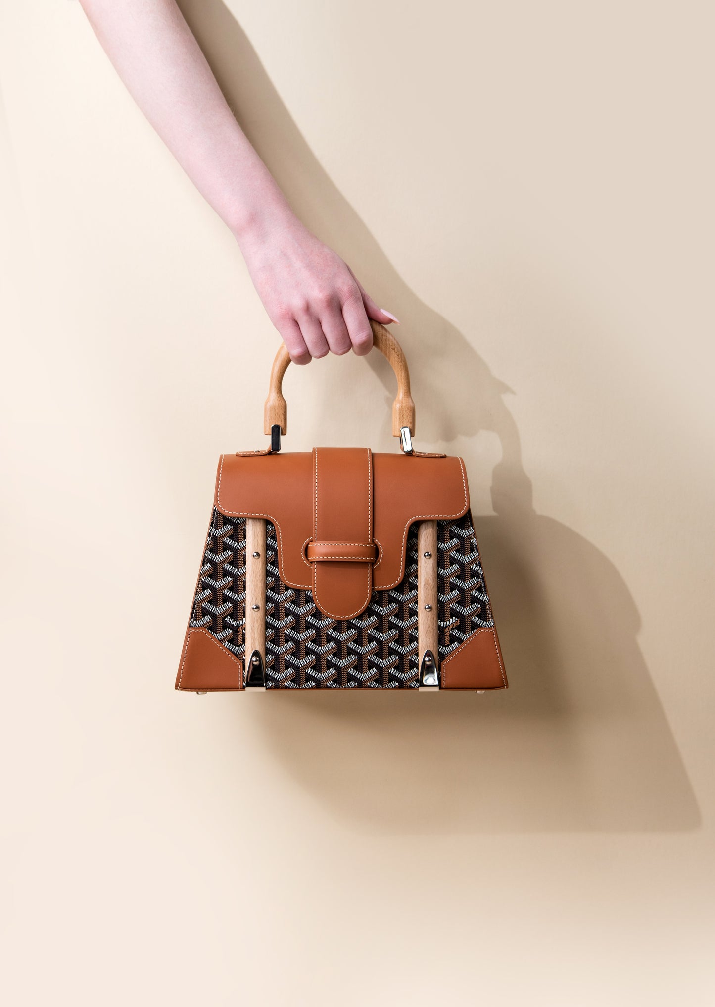 Goyard Saigon Structure PM in Tan