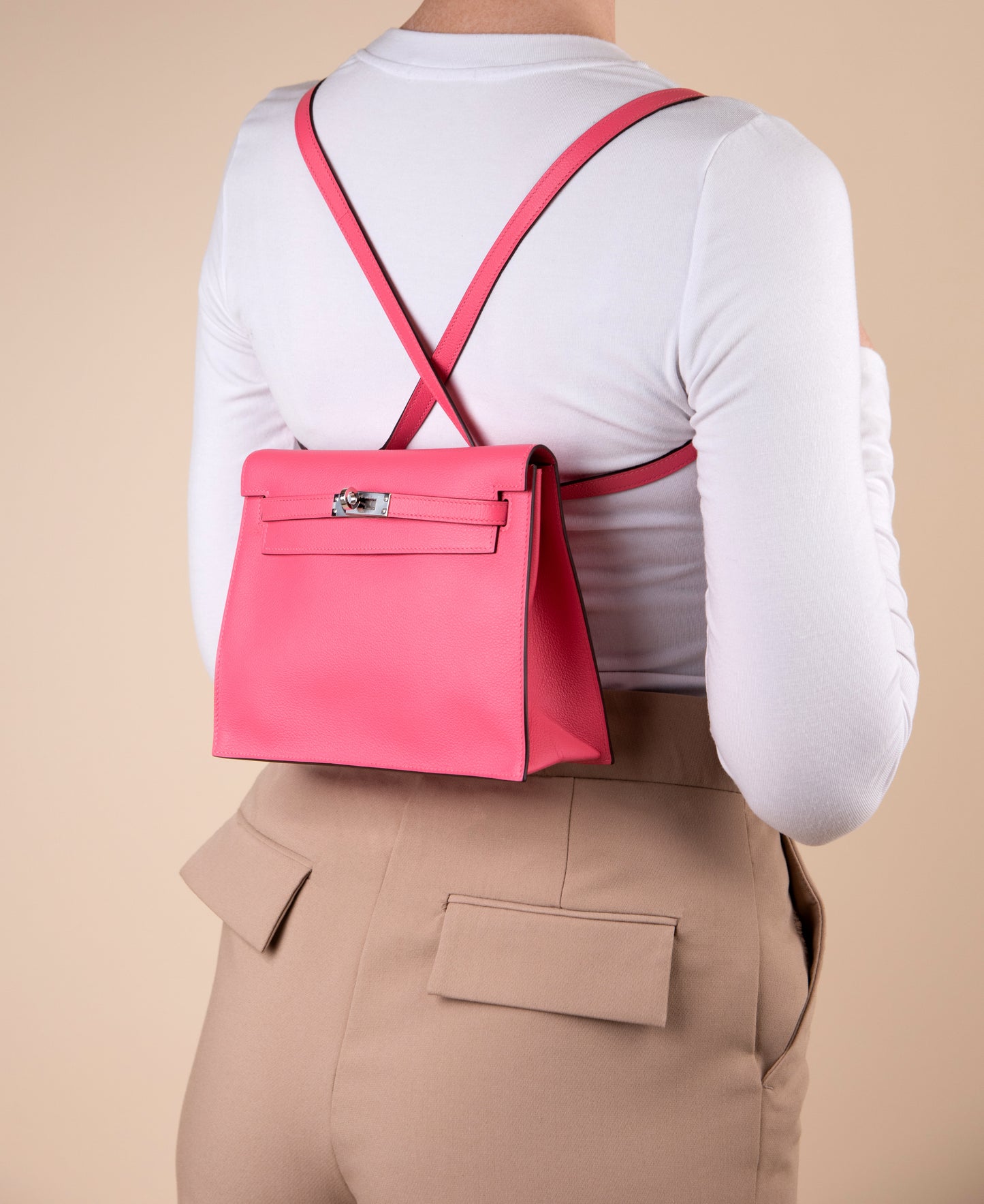 Hermès Kelly Danse in Rose Azalee PHW