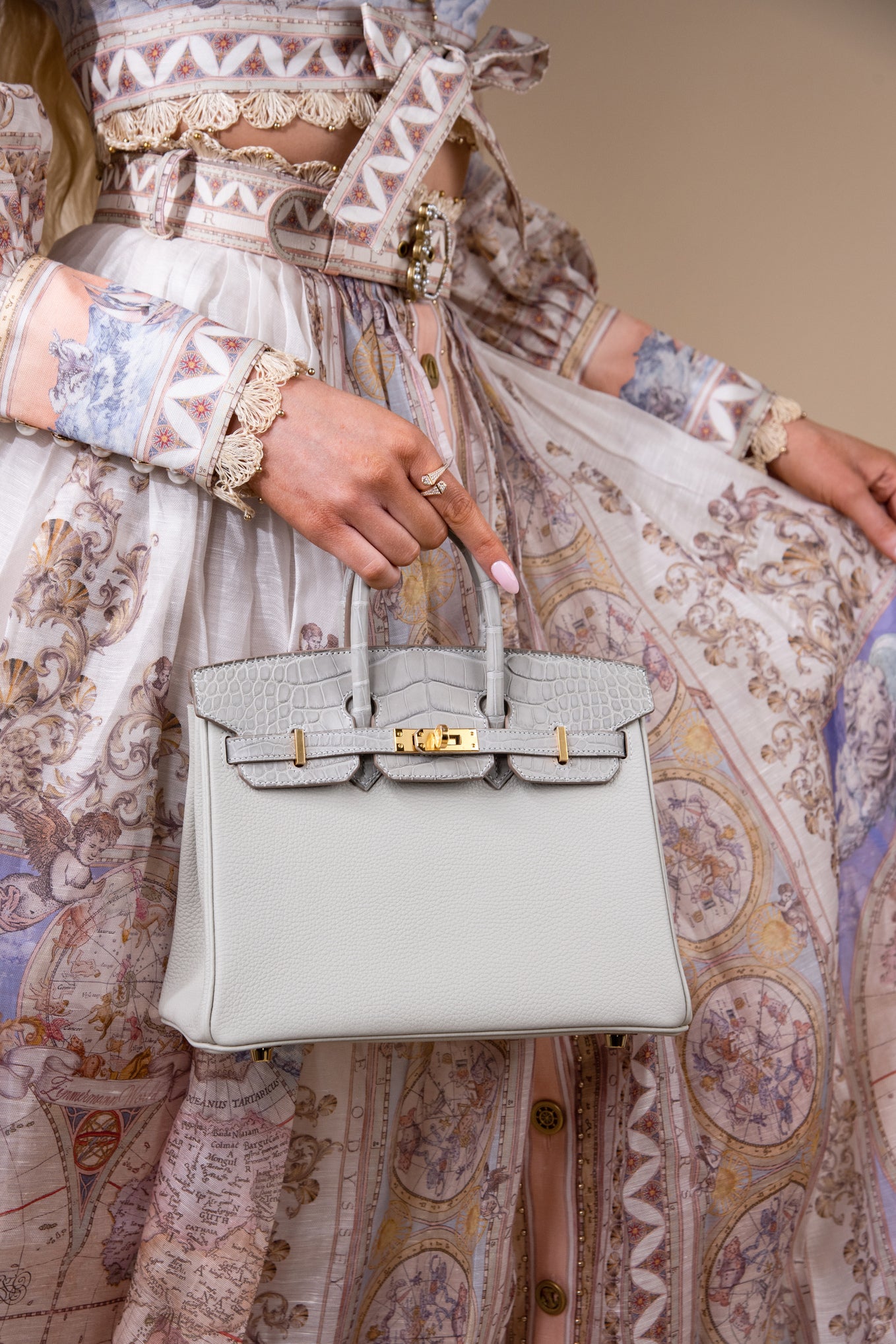 Hermès Birkin 25 Touch in Gris Perle GHW