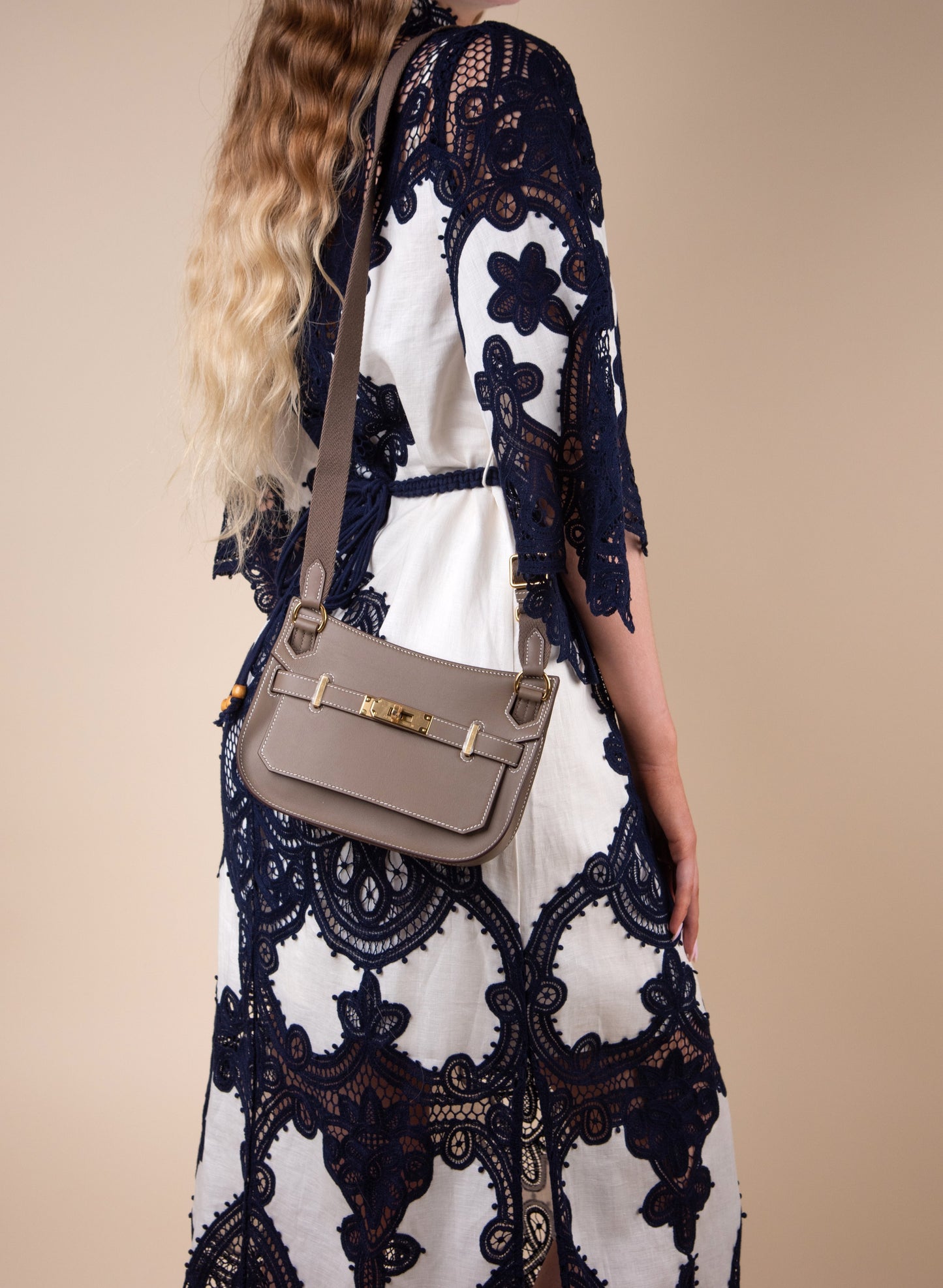 Hermès Jypsiere Mini in Etoupe GHW