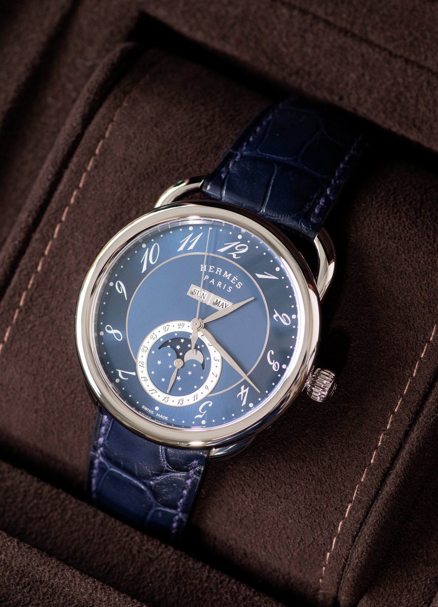 Hermès Arceau Grande Lune Watch 43mm