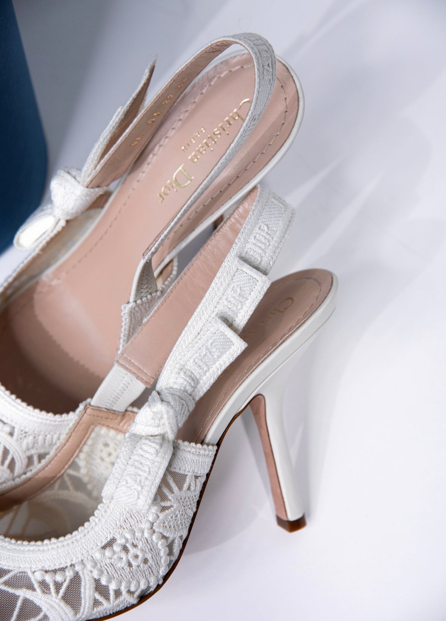 Dior J'Adior Slingback White Pump