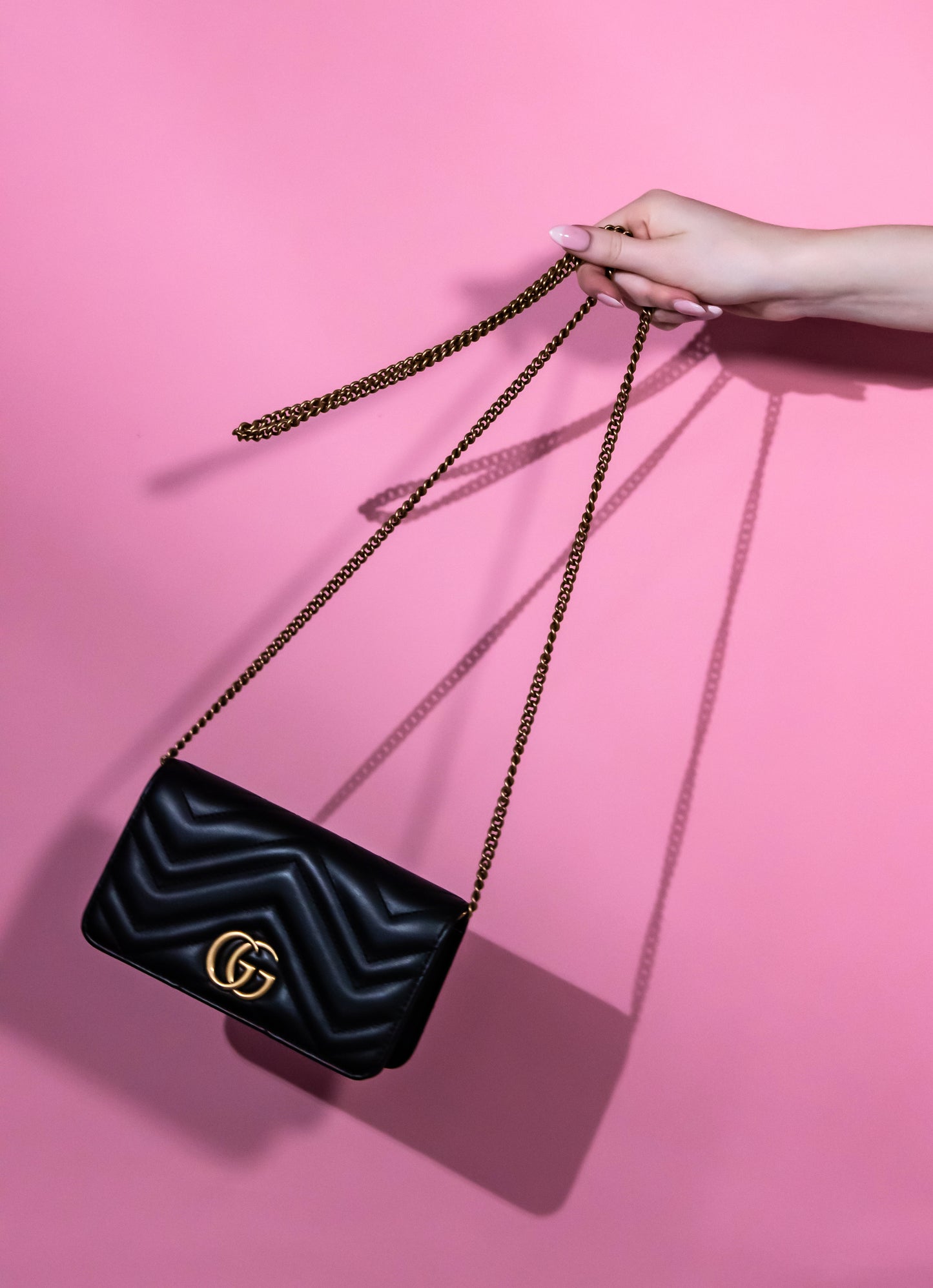 Gucci Mini GG Black Flap Bag