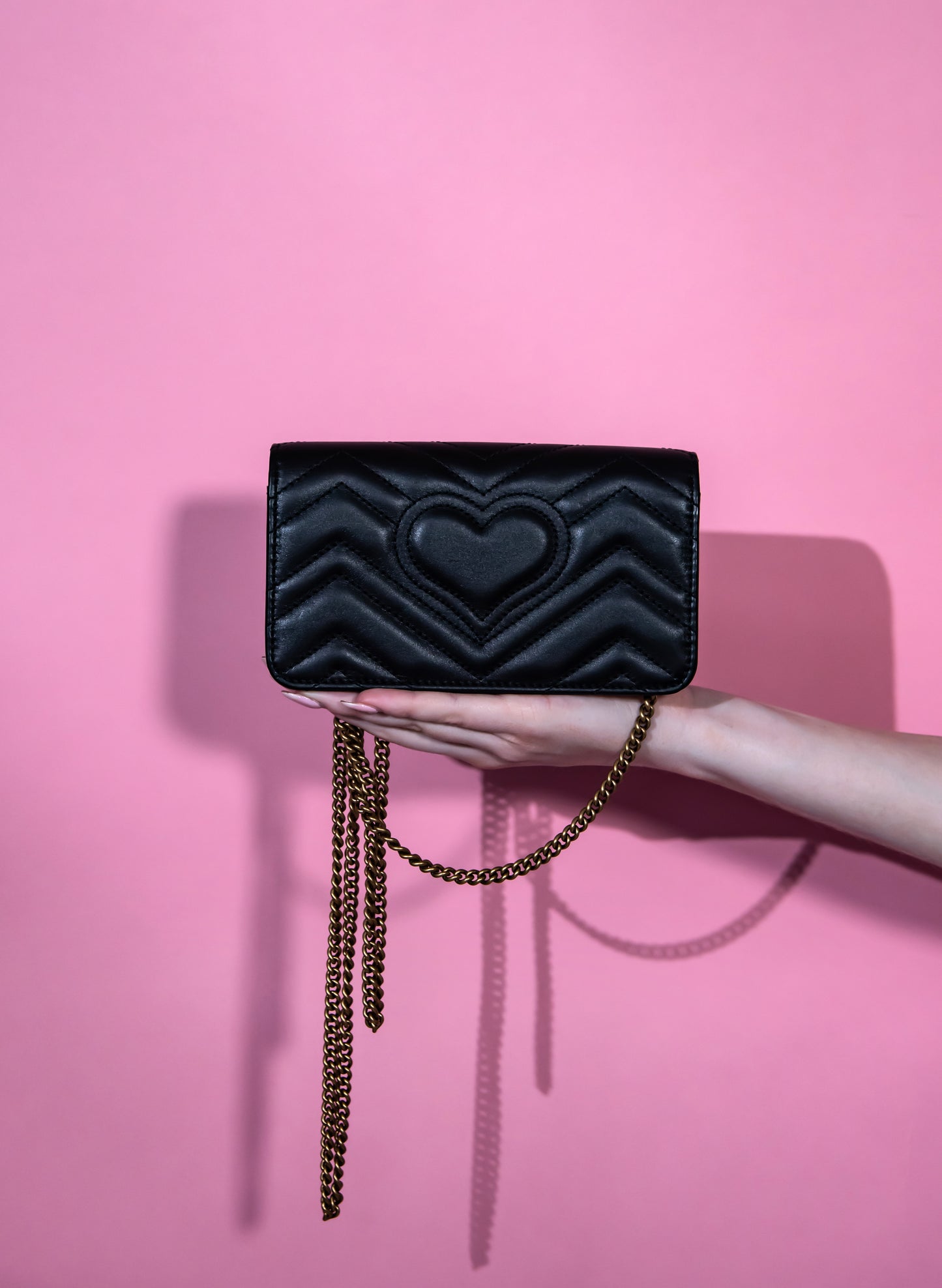 Gucci Mini GG Black Flap Bag