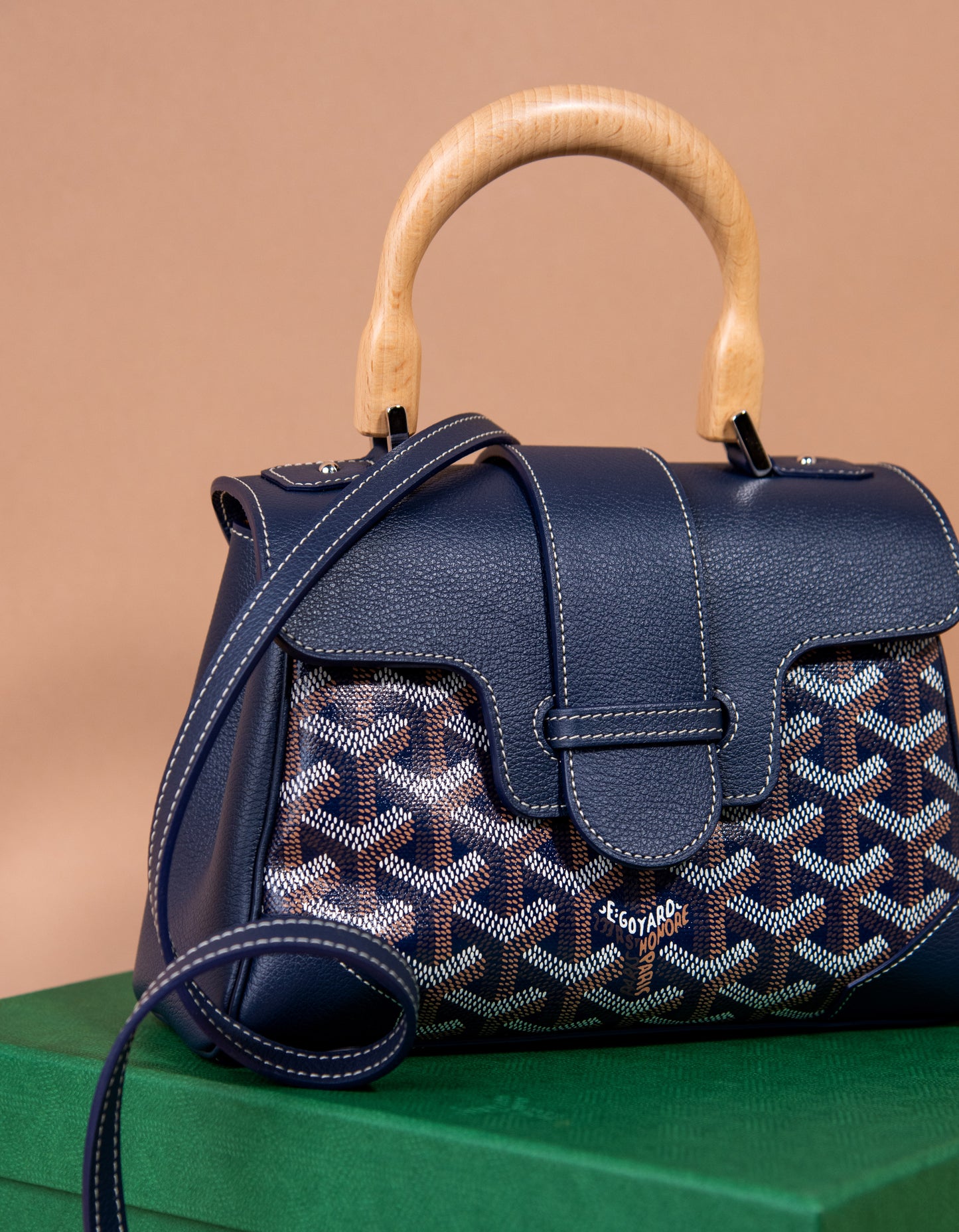 Goyard Mini Saigon in Navy