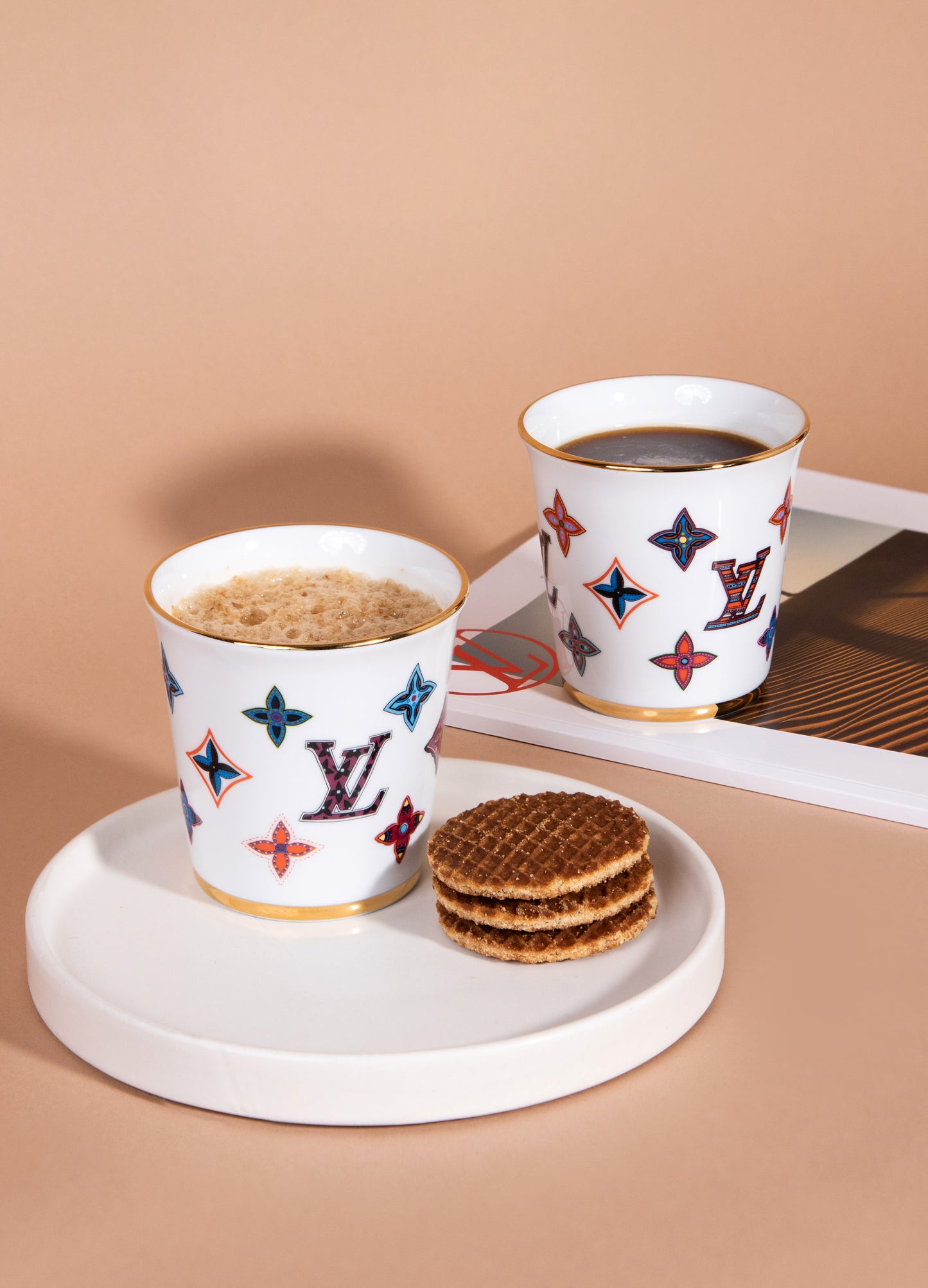 Louis Vuitton Plate and Cup Set