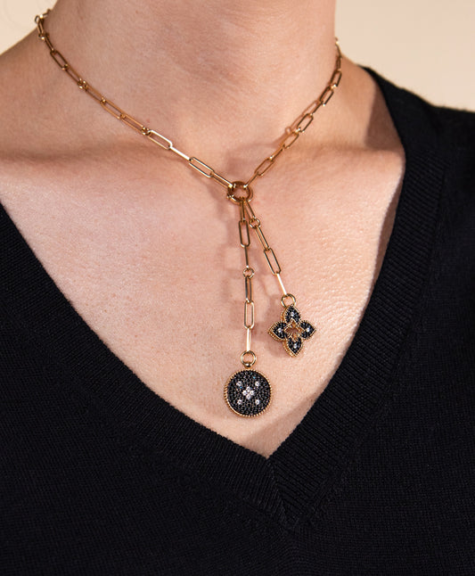 Roberto Coin Venetian Princess Double Lariat Diamond Necklace