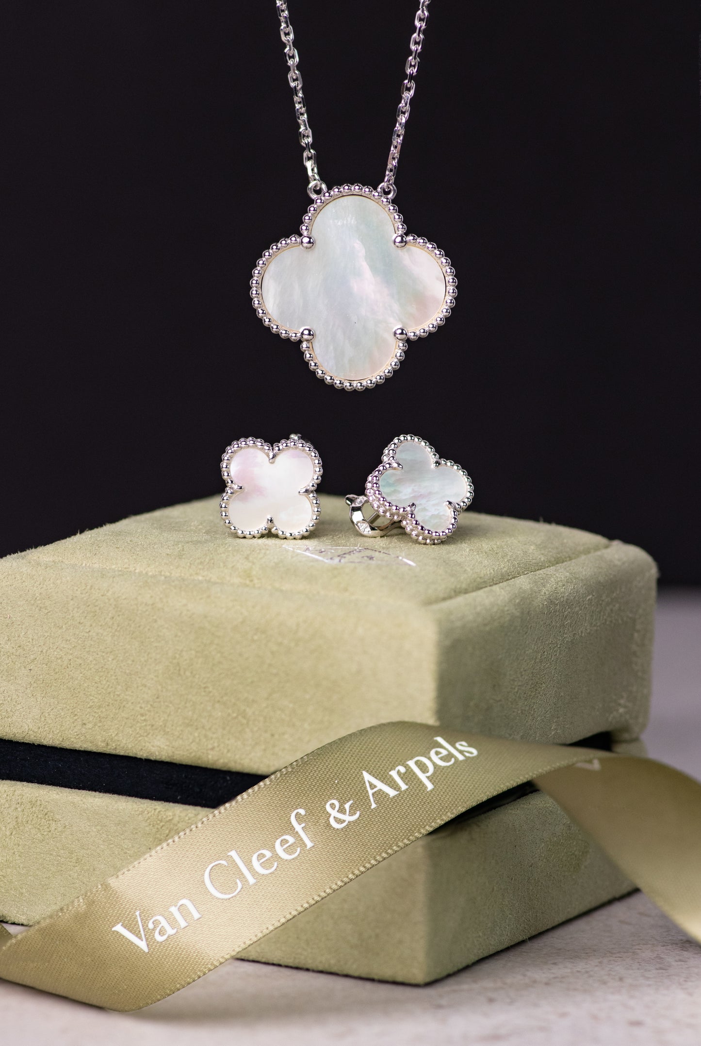 Van Cleef MOP Magic Motifs and Vintage Earrings