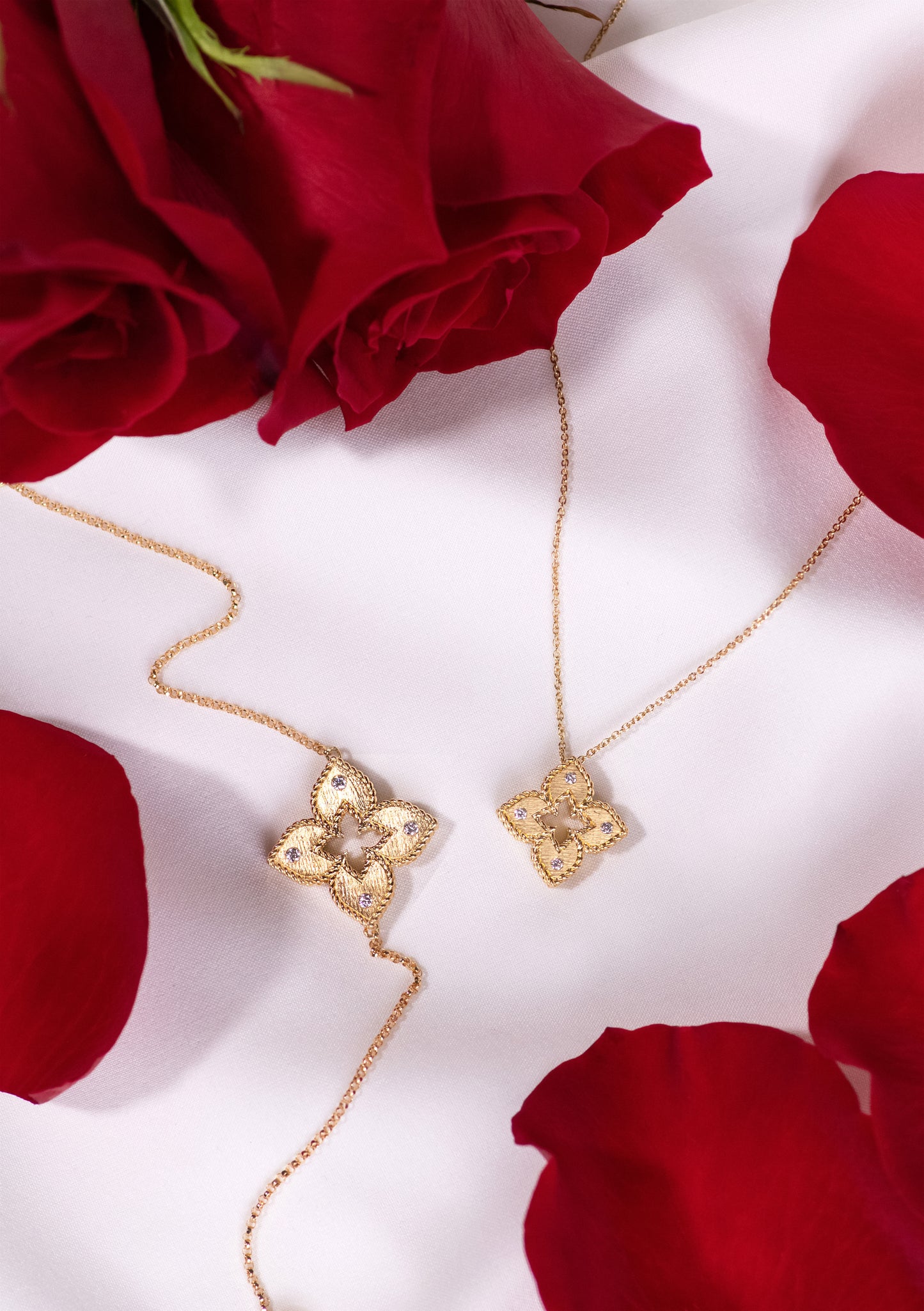 Roberto Coin - Princess Flower Gold Bracelet & Necklace