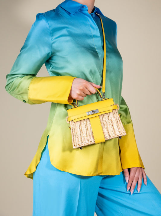 Hermès - Picnic Mini Kelly Yellow PHW