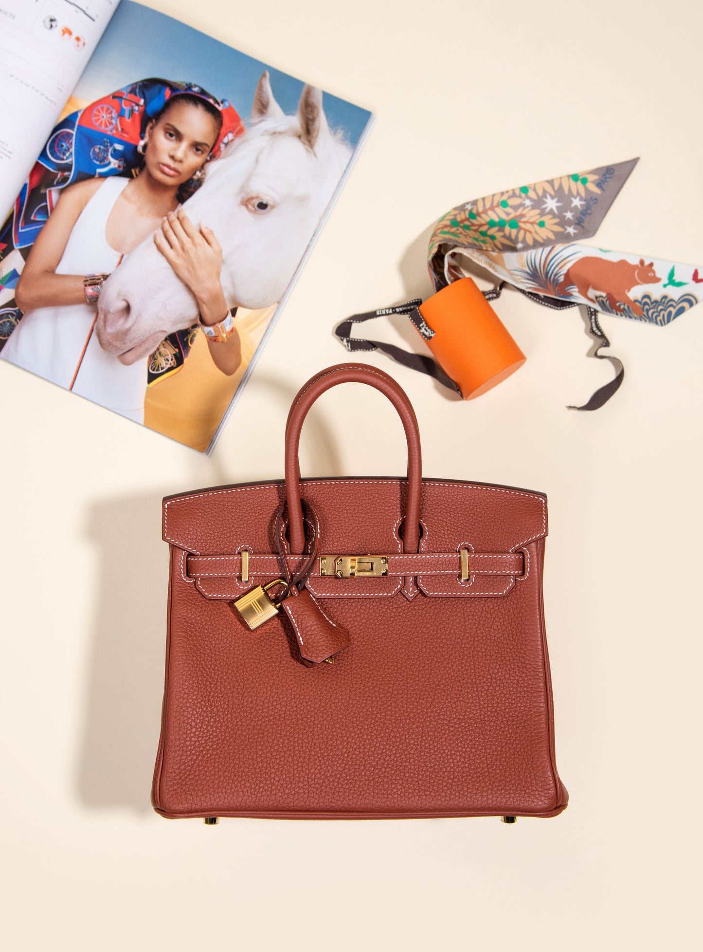 Hermès - Birkin 25 Togo in Sienne with GHW