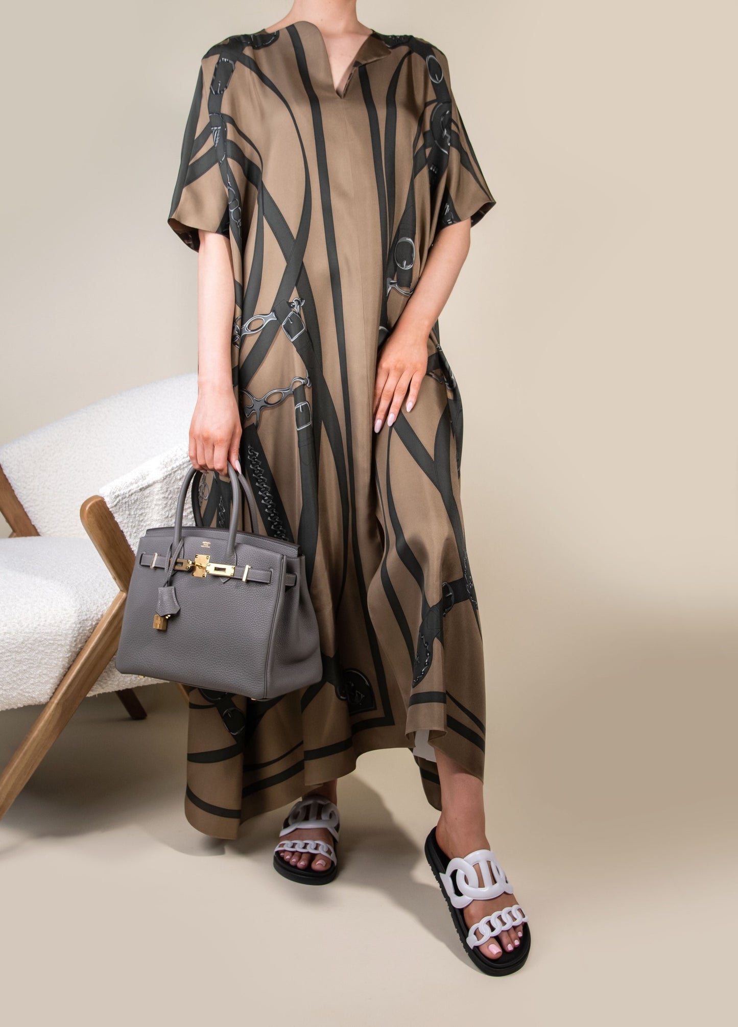 Hermès Birkin 30 Togo in Gris Meyers GHW