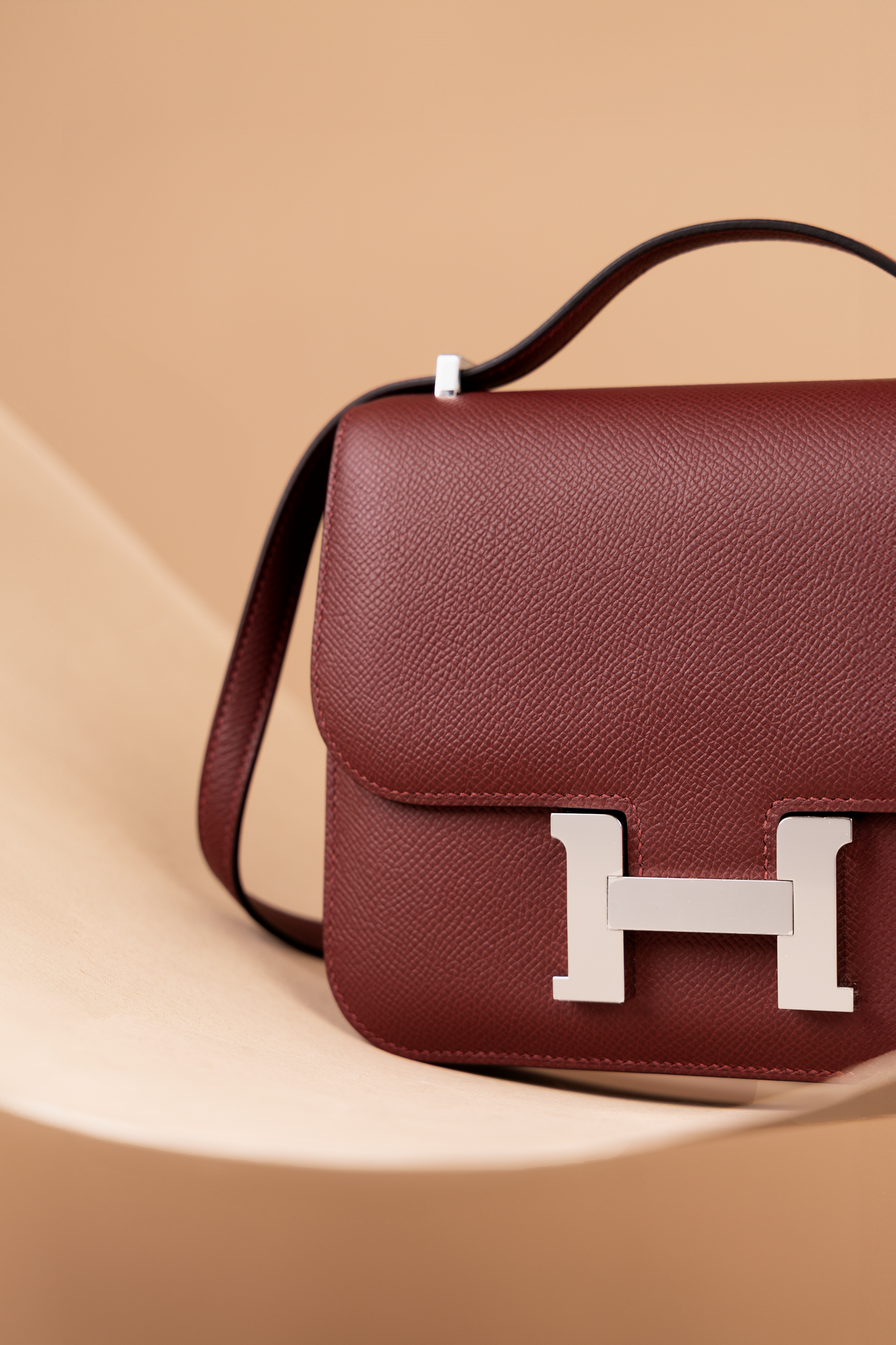 Hermès Mini Constance 18 Epsom Rouge H PHW