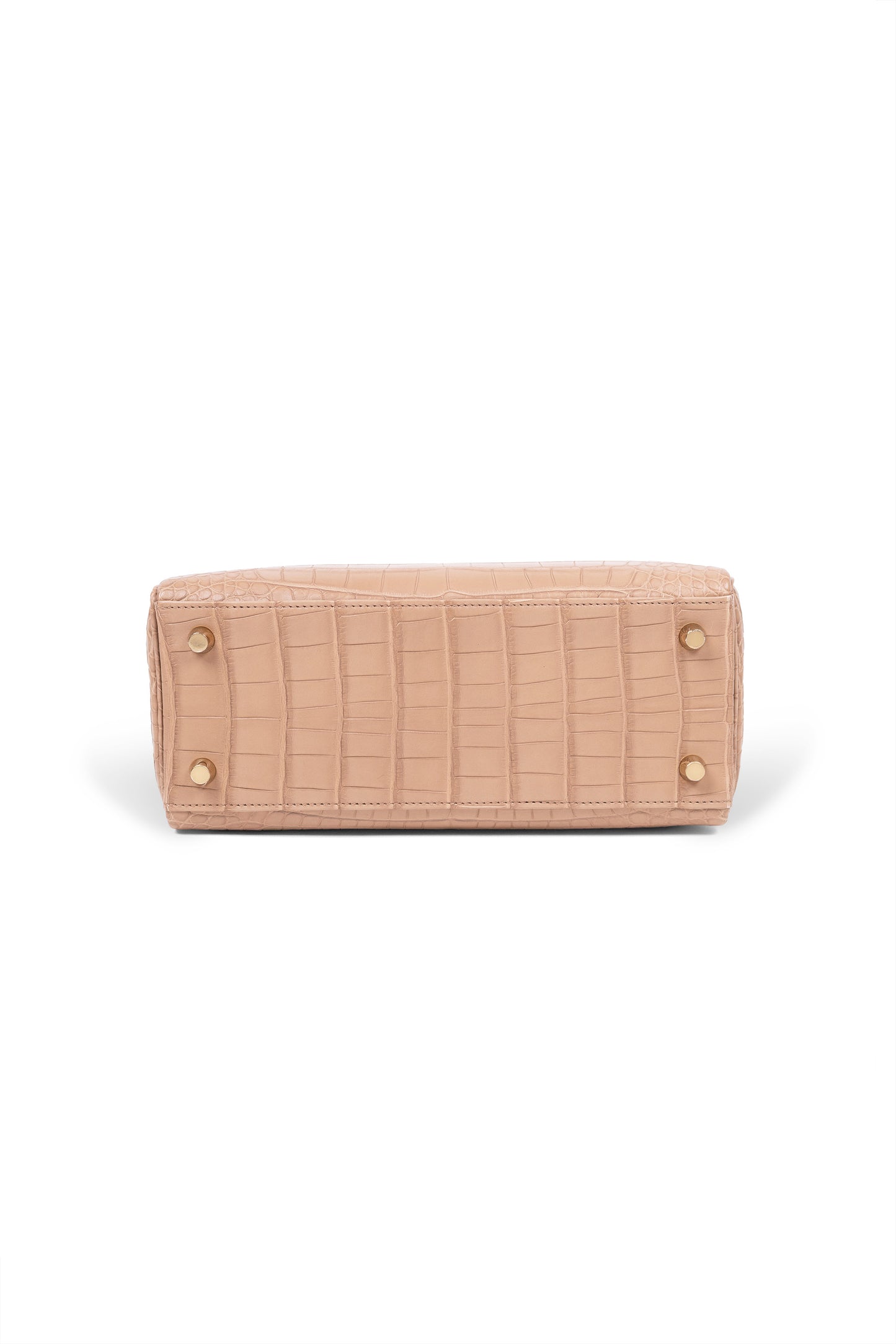 Hermès Kelly 25 Matte Alligator Chai GHW