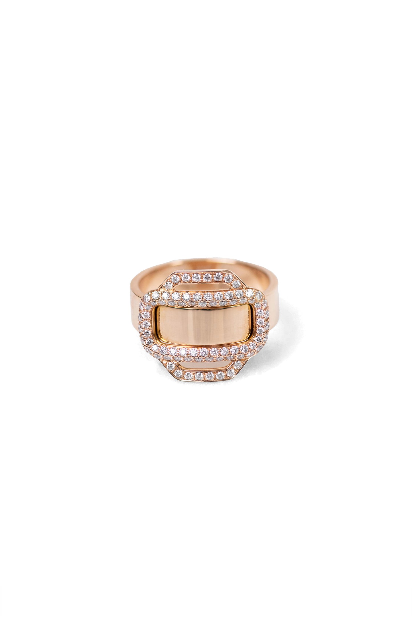 Hermès Attelage D'or' Rose Gold Diamond Ring
