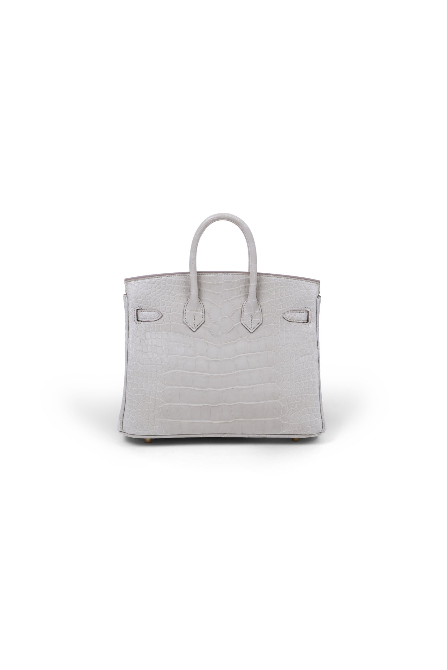 Birkin 25 in Matte Alligator Beton GHW