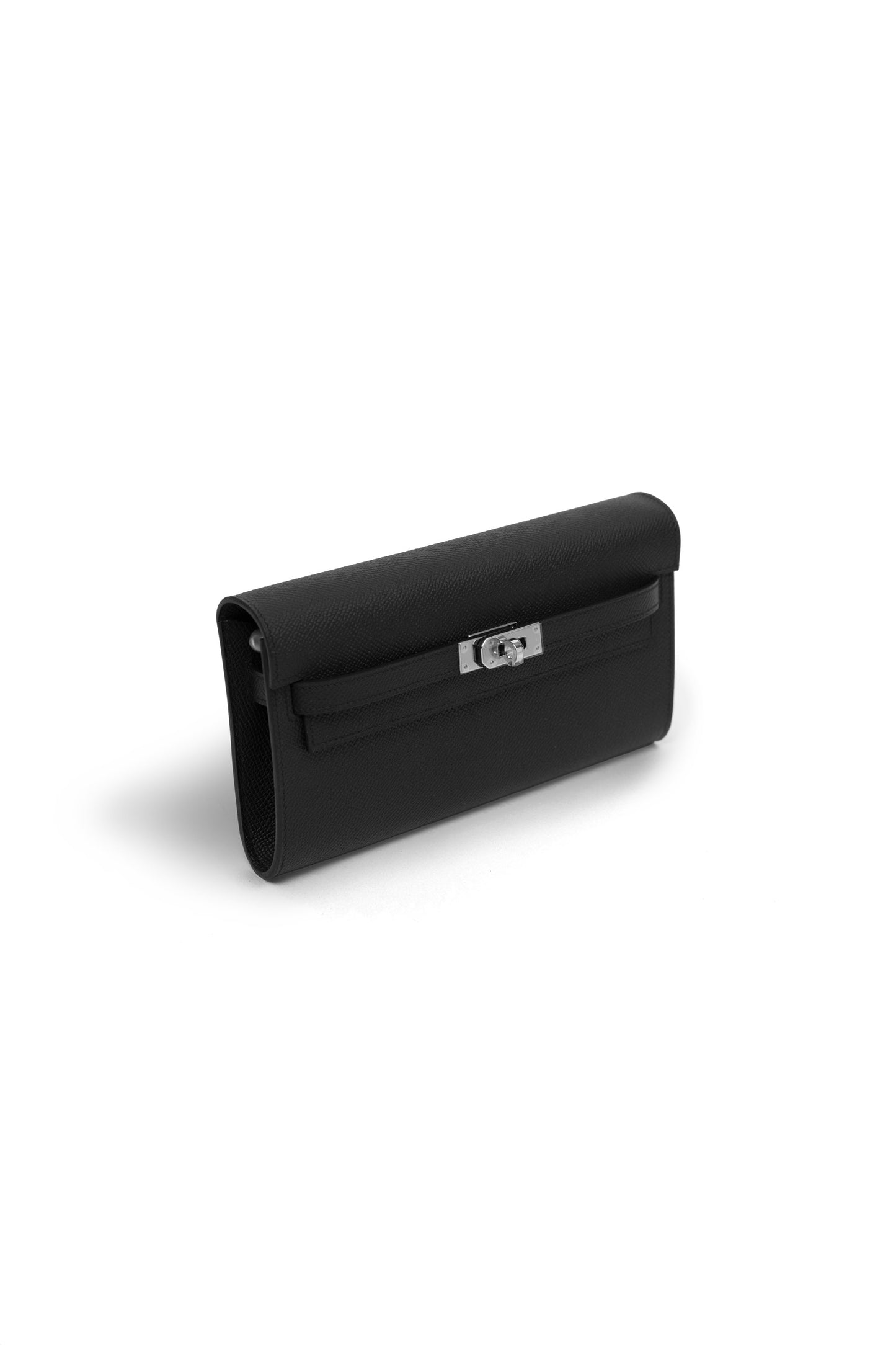 Hermès Kelly Wallet To Go Epsom Black PHW