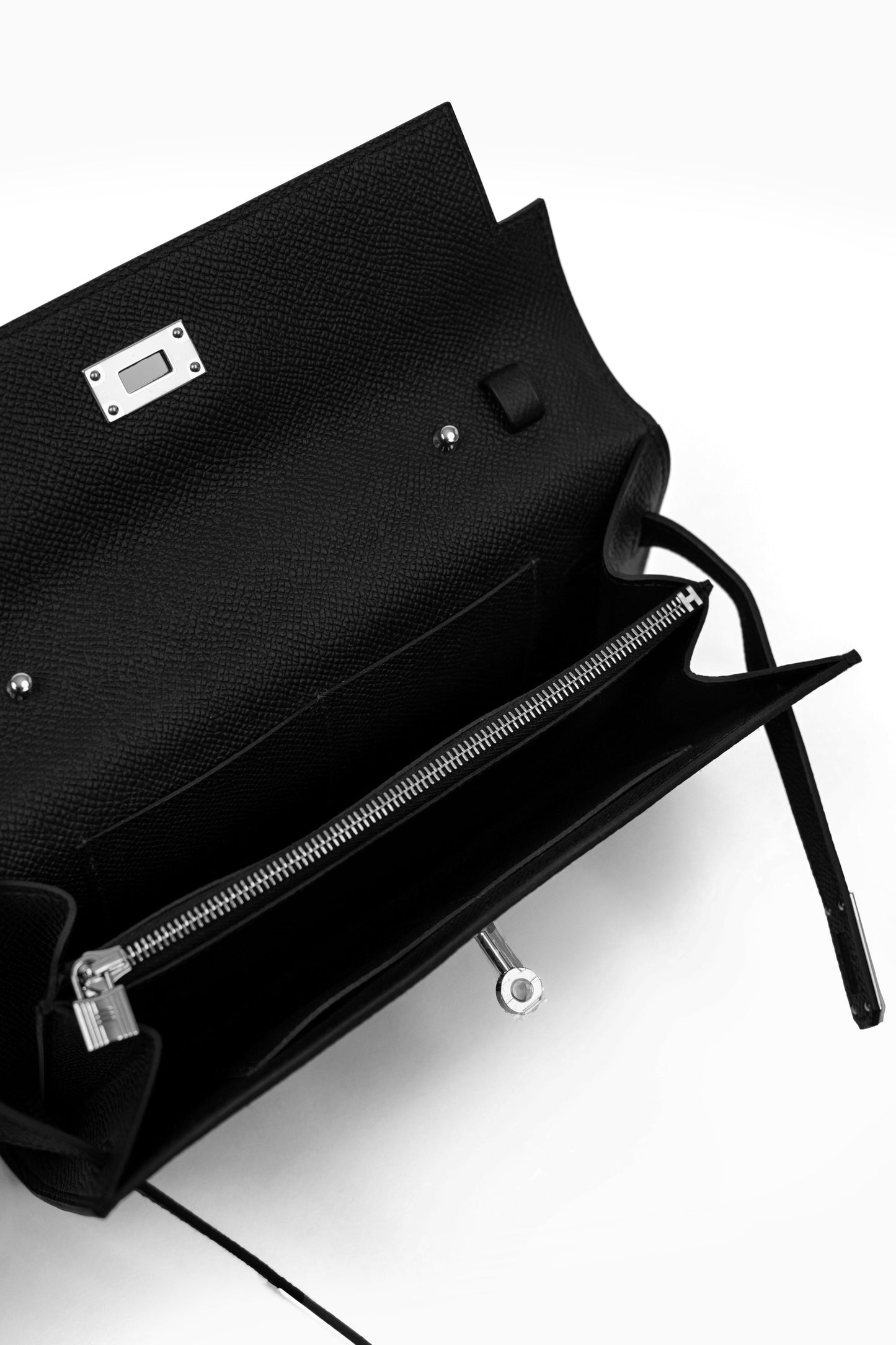 Hermès Kelly Wallet To Go Epsom Black PHW