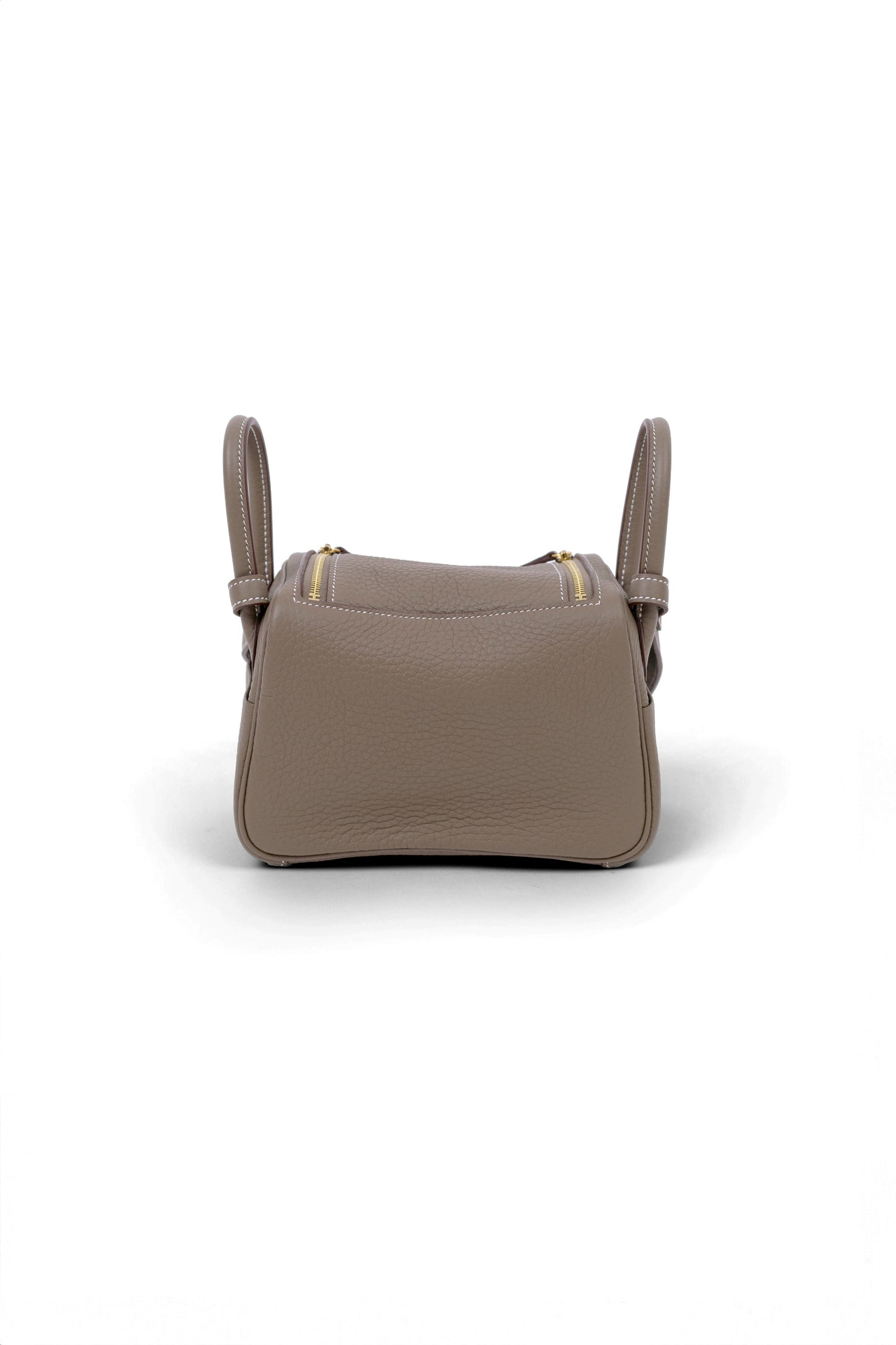 Hermès Mini Lindy Etoupe GHW