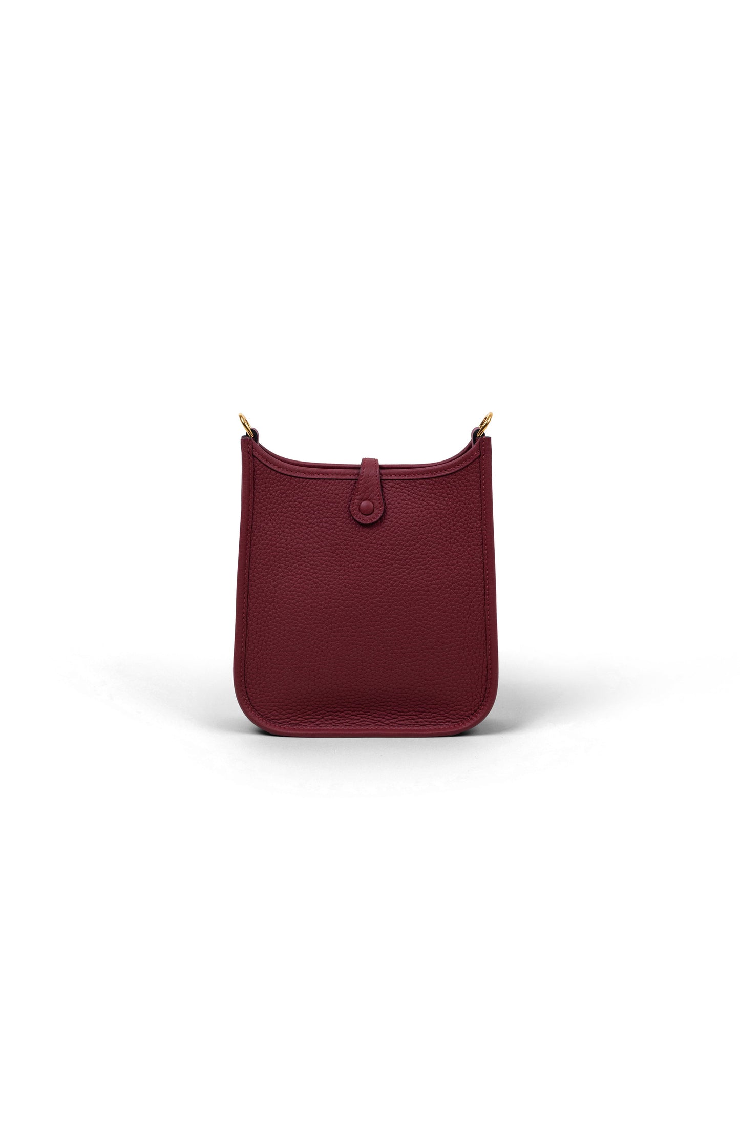 Hermès Mini Evelyne Clemence in Rouge H GHW