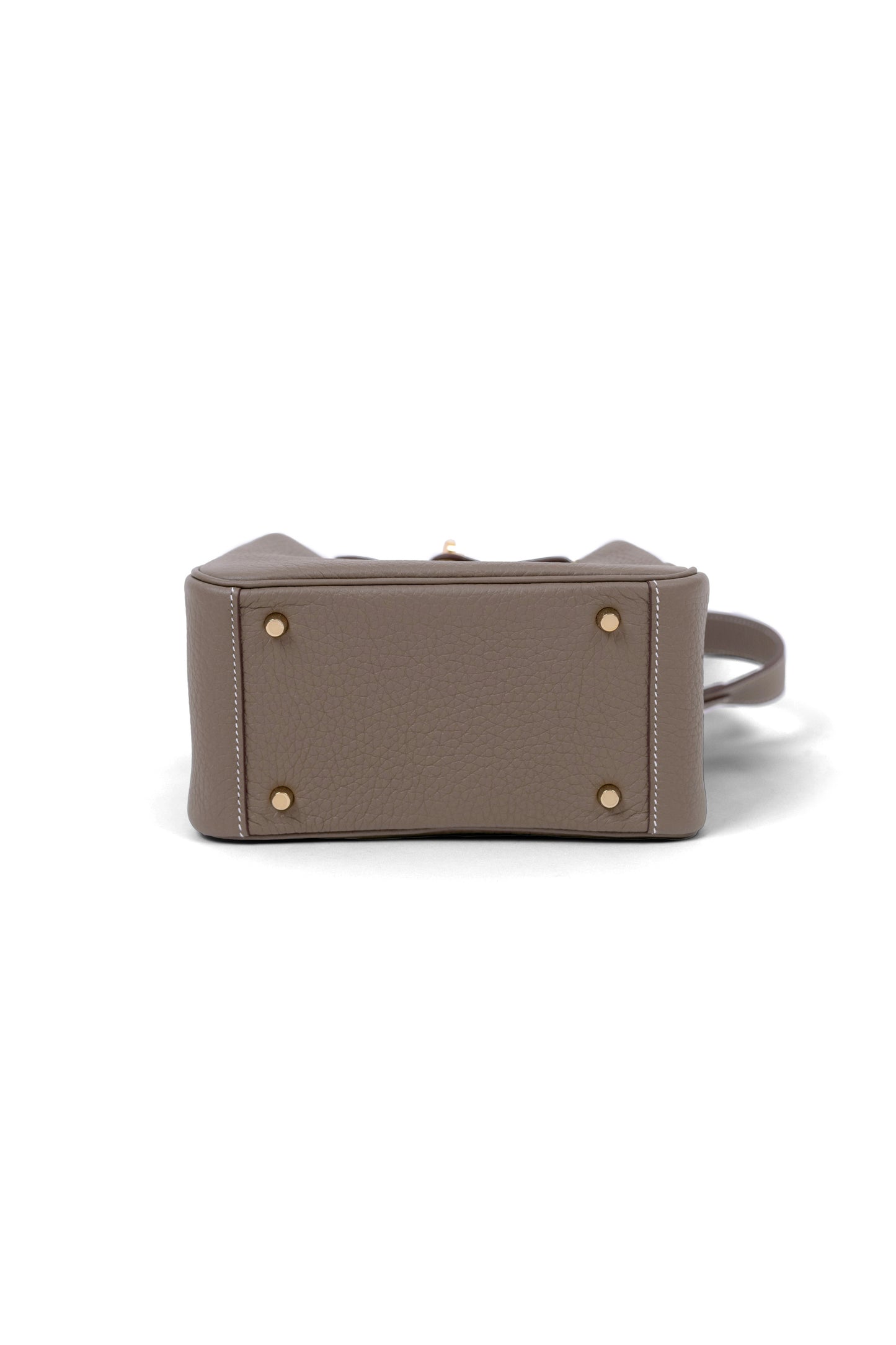 Hermès Mini Lindy Etoupe GHW