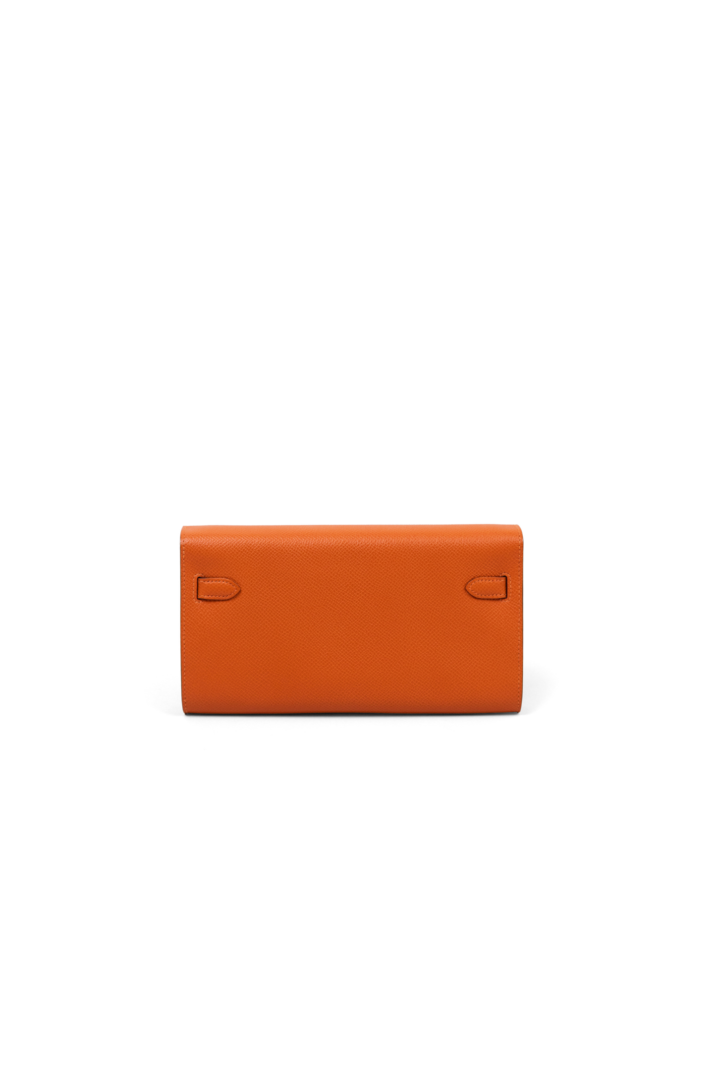 Hermés Kelly Wallet To Go in Orange PHW
