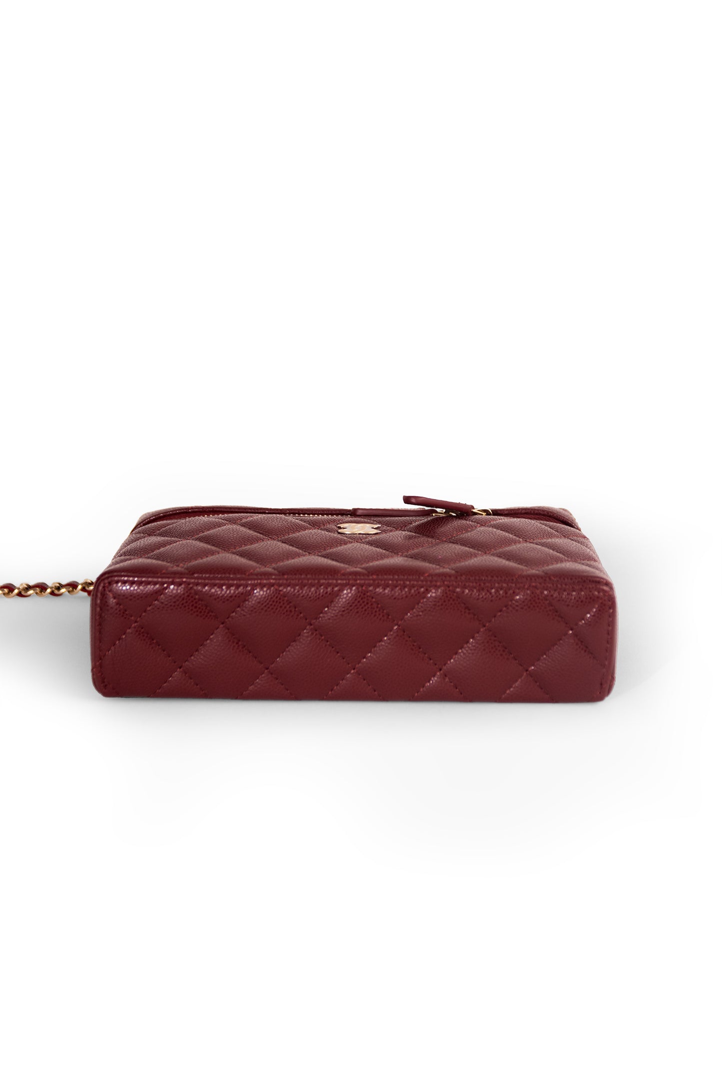 Chanel Burgundy Vanity with Handle