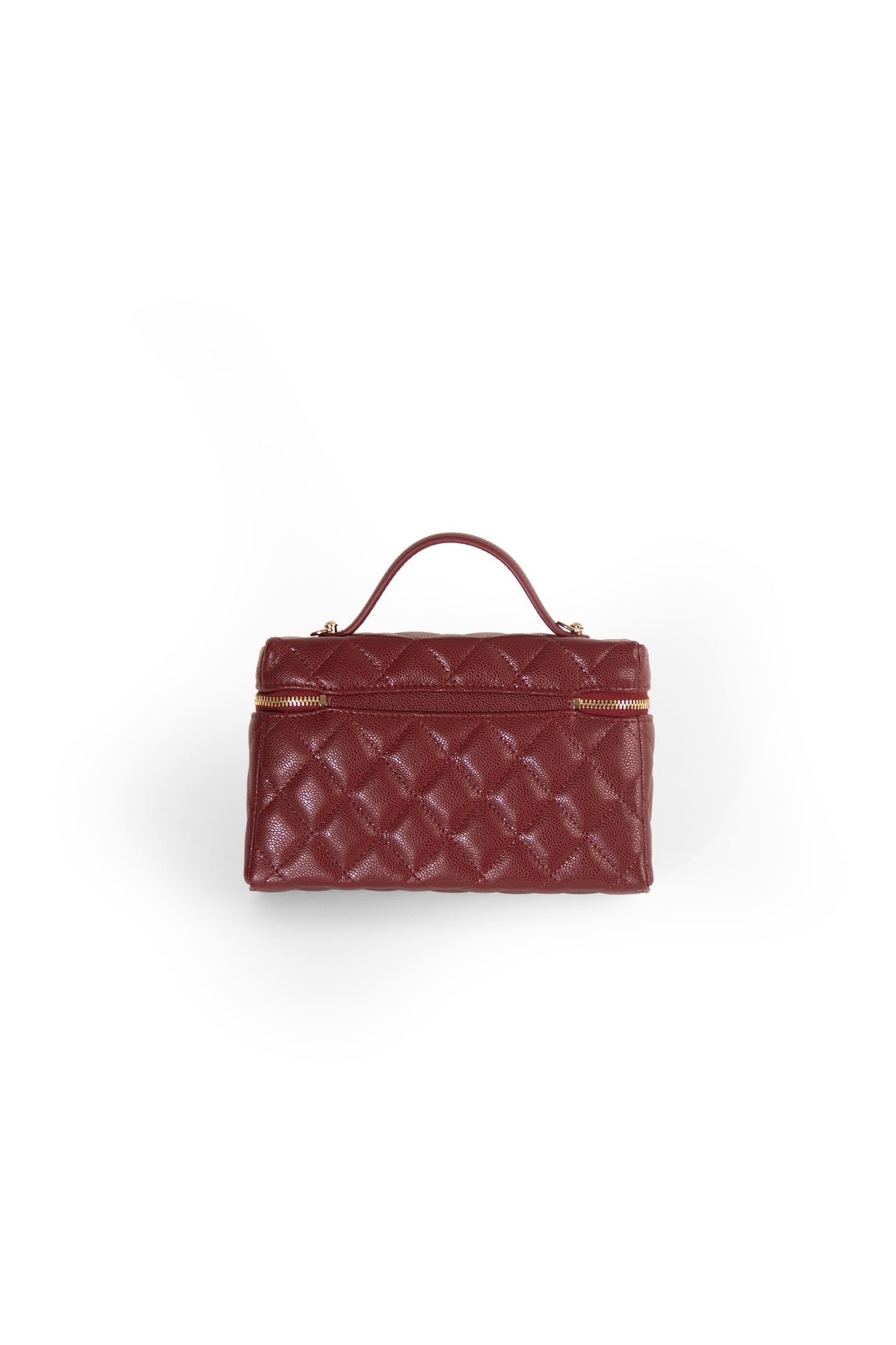 Chanel Burgundy Vanity with Handle