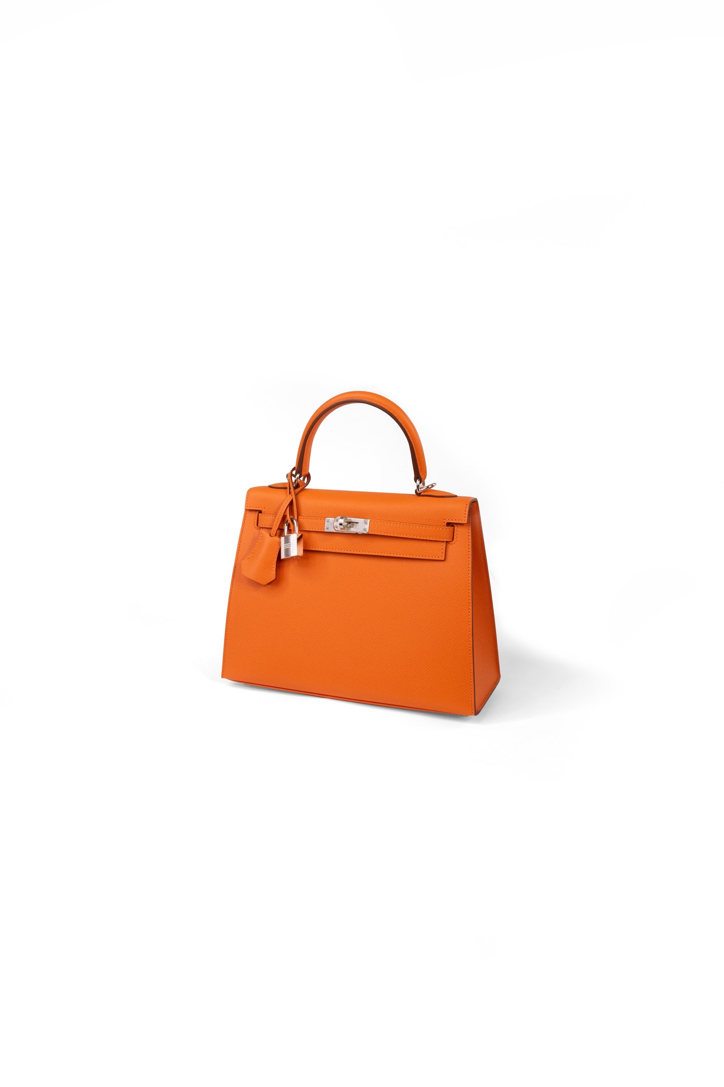 Hermes Kelly 25 Epsom Orange PHW