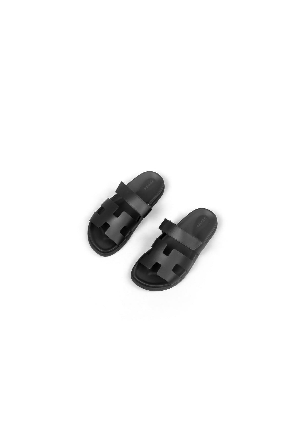 Hermes Chypre Black Sandals